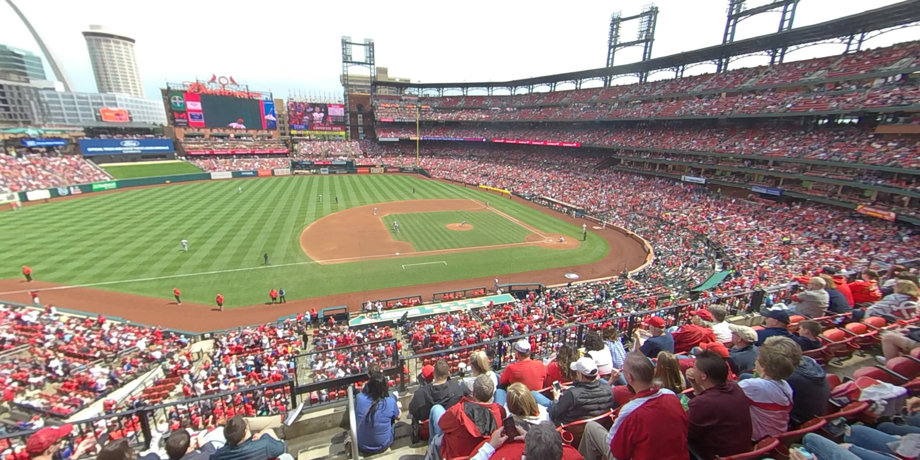 section 257 panoramic seat view  - busch stadium