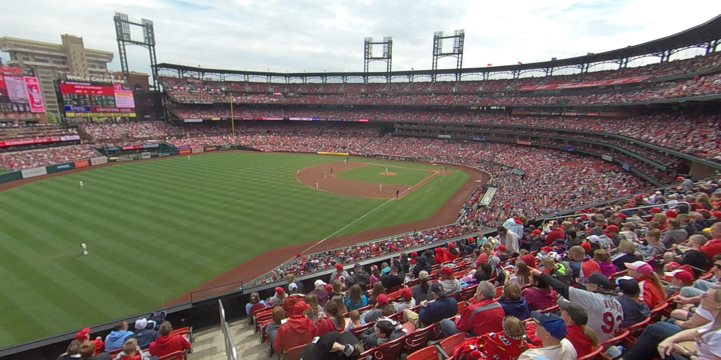 section 267 panoramic seat view  - busch stadium