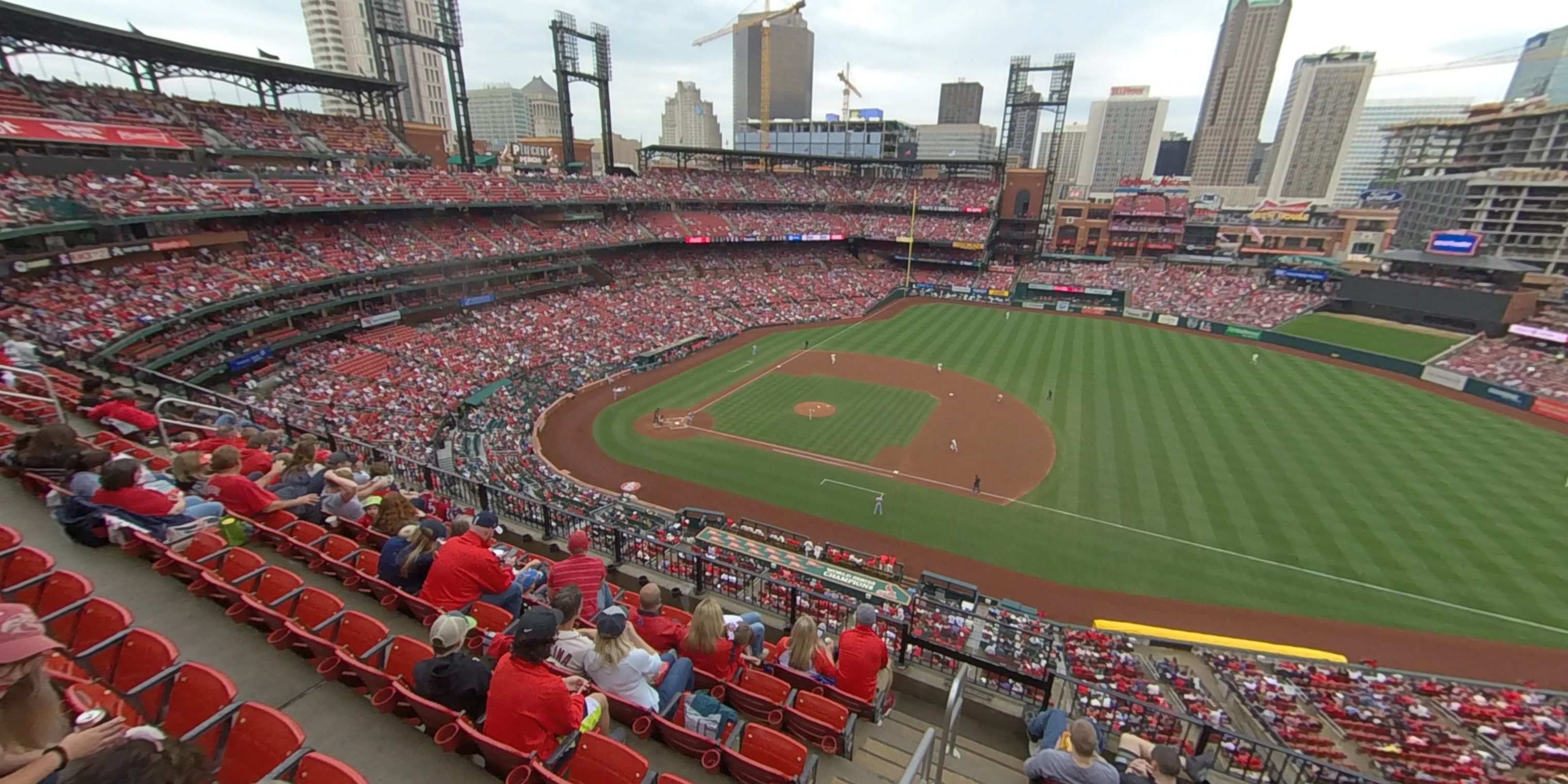 section 341 panoramic seat view  - busch stadium