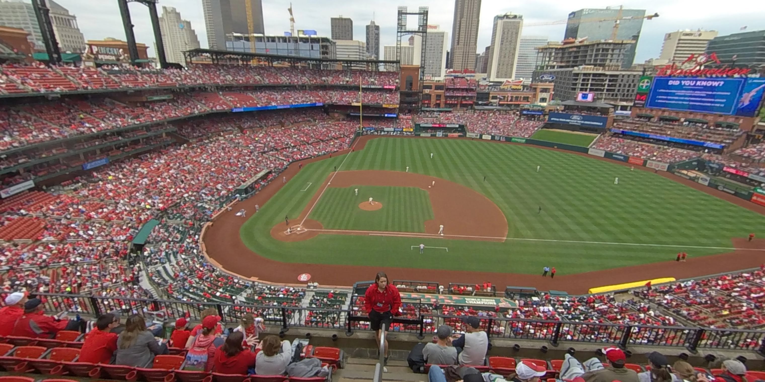 section 344 panoramic seat view  - busch stadium