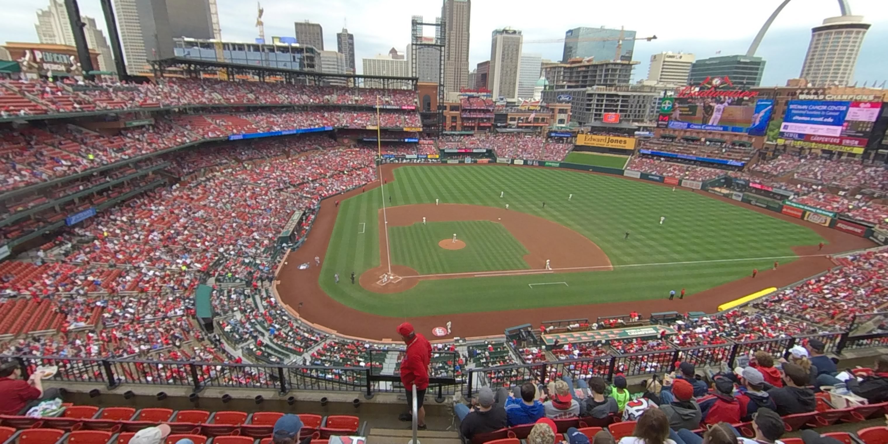 section 346 panoramic seat view  - busch stadium
