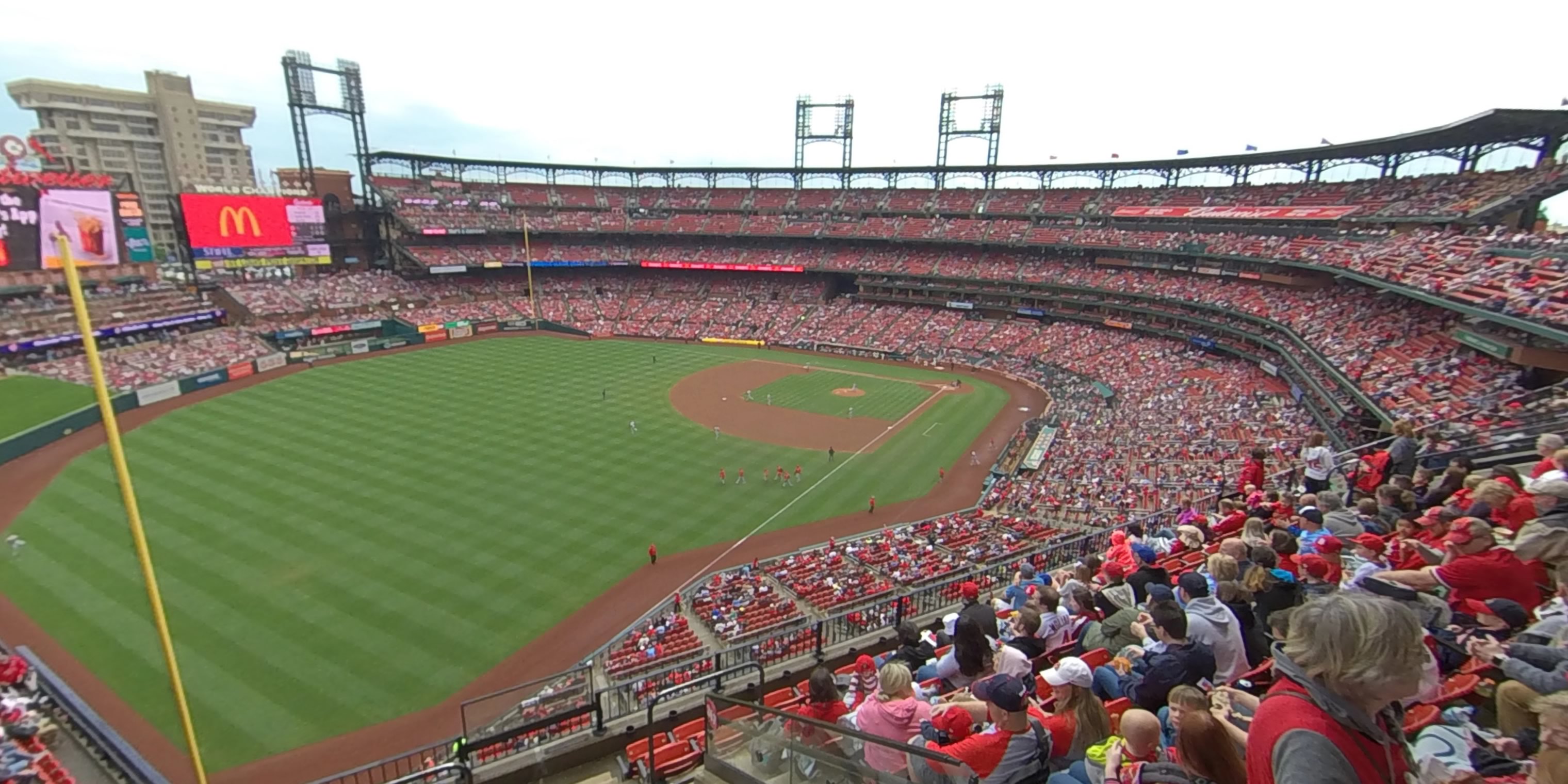 section 367 panoramic seat view  - busch stadium