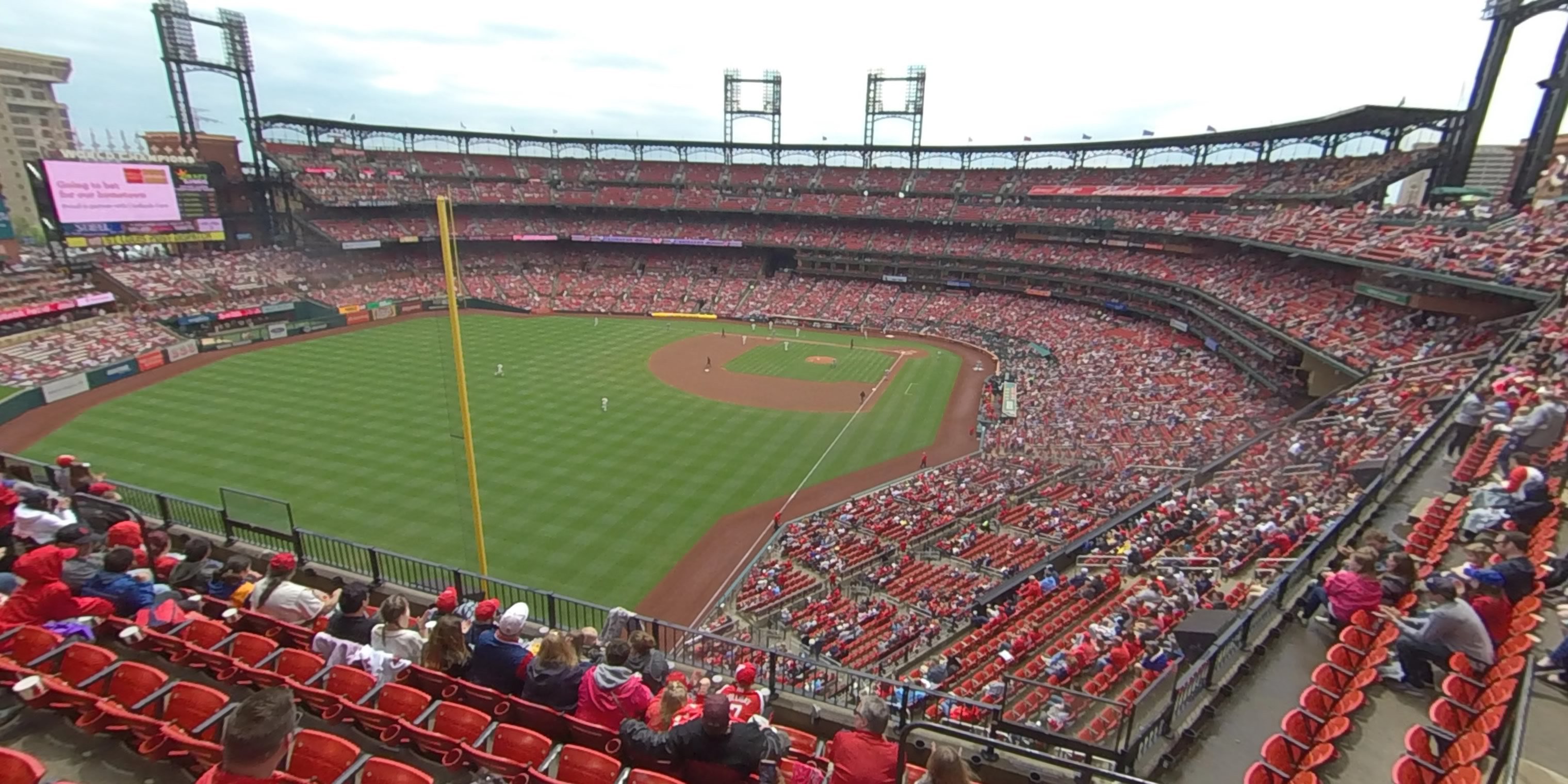 section 369 panoramic seat view  - busch stadium
