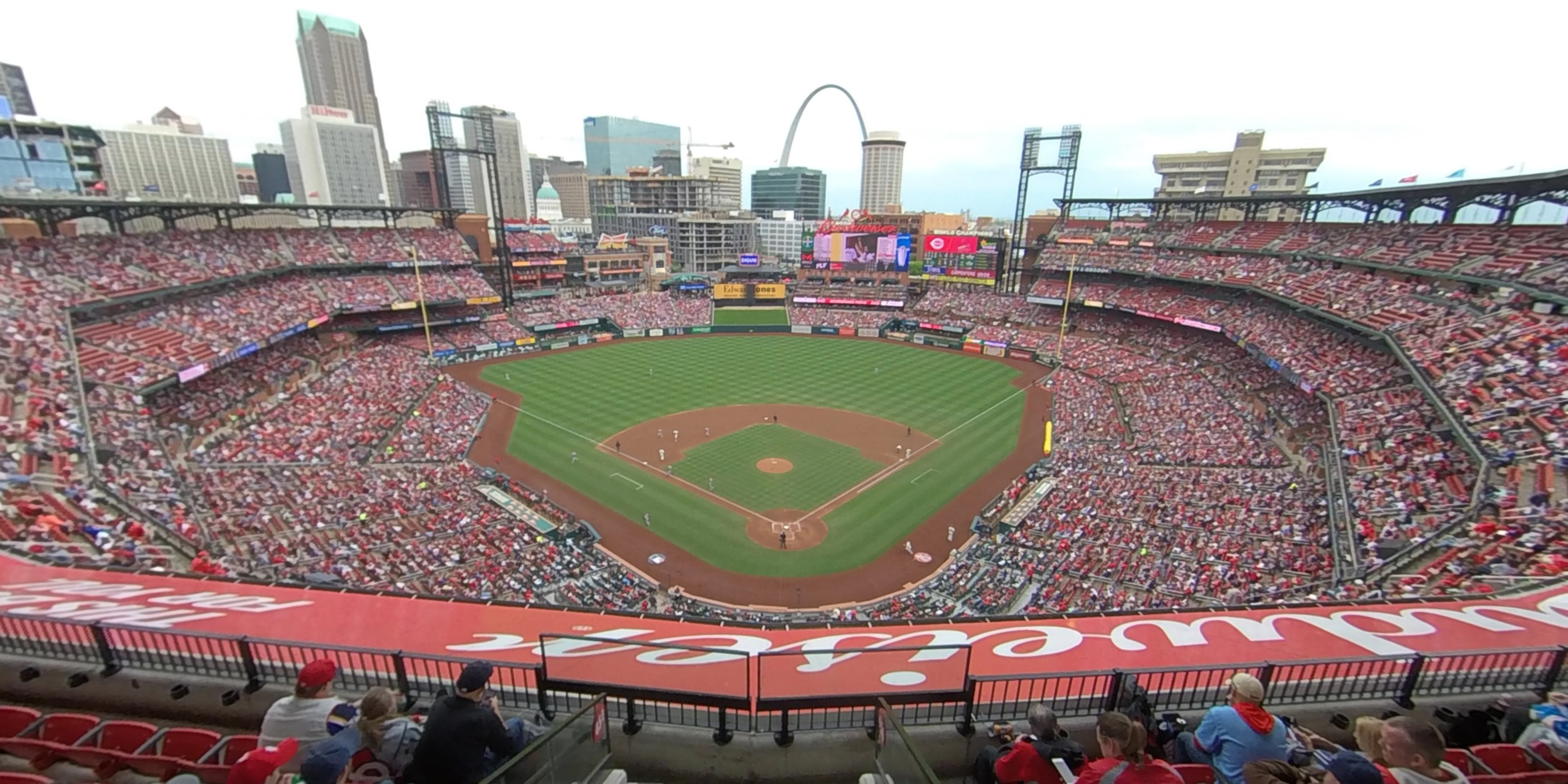 section 450 panoramic seat view  - busch stadium