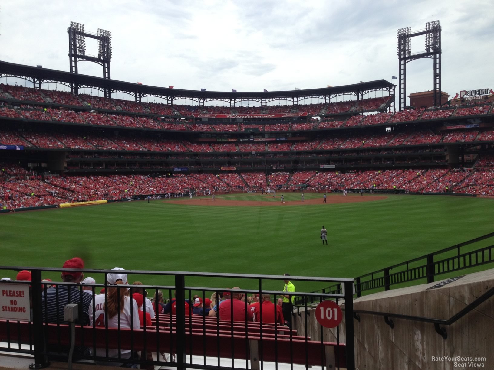 section 101 seat view  - busch stadium