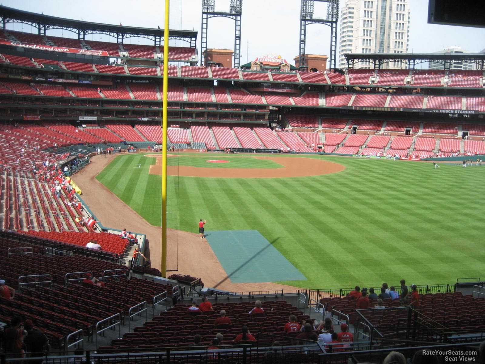 section 129, row 29 seat view  for baseball - busch stadium