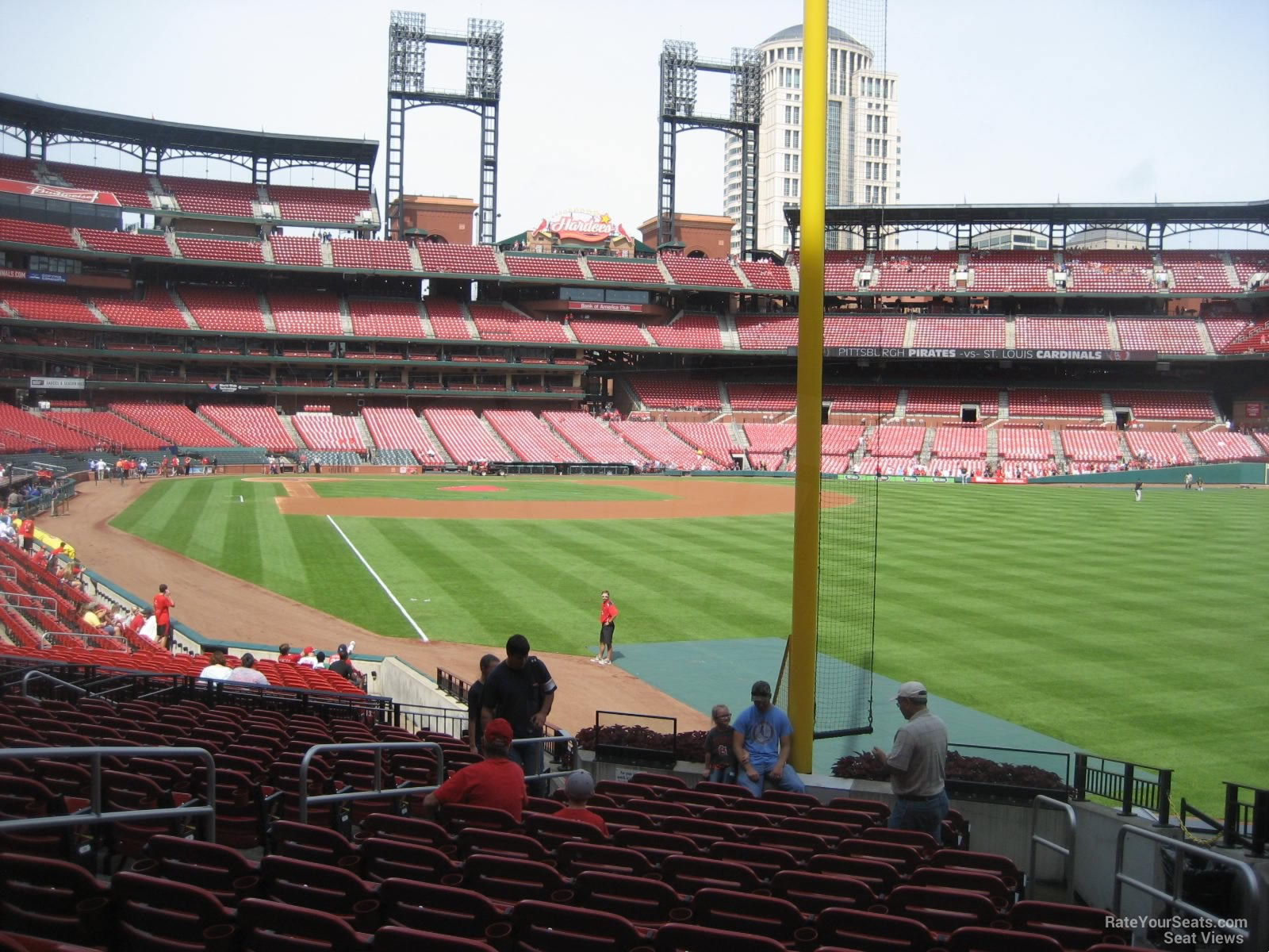 section 130, row 16 seat view  for baseball - busch stadium