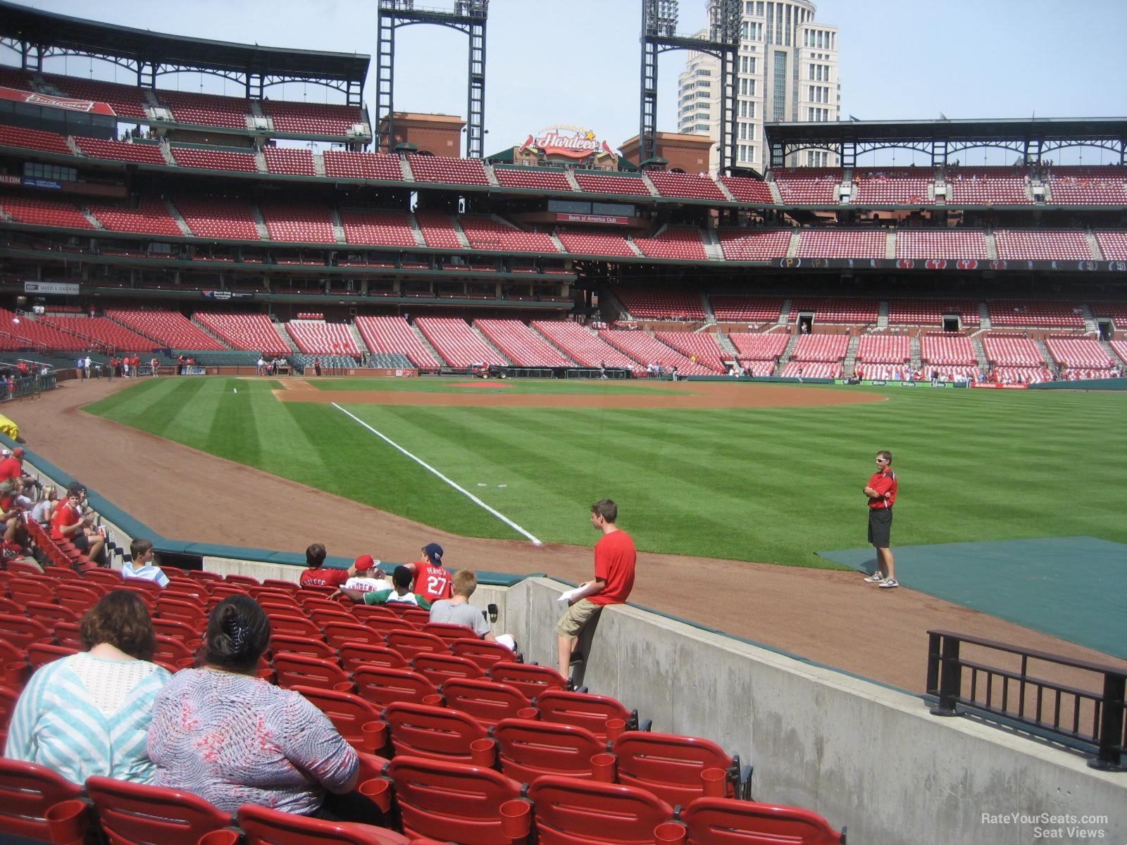 section 131, row 1 seat view  for baseball - busch stadium