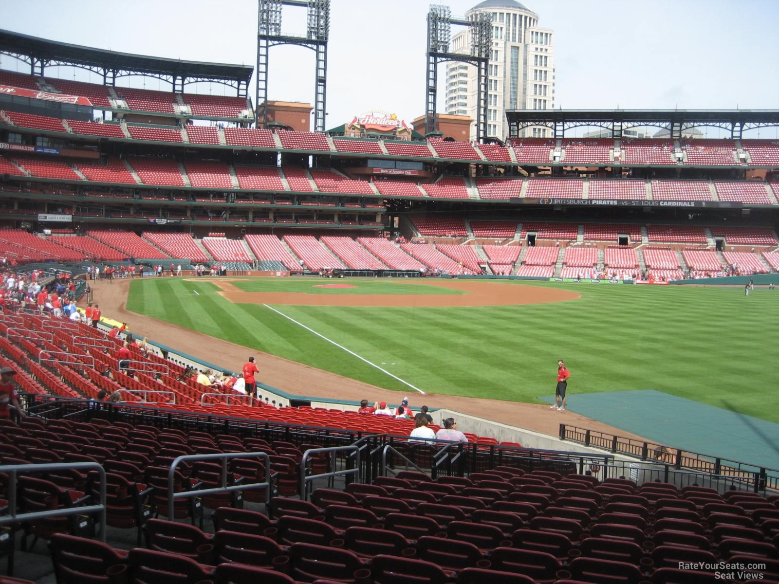 section 131, row 16 seat view  for baseball - busch stadium