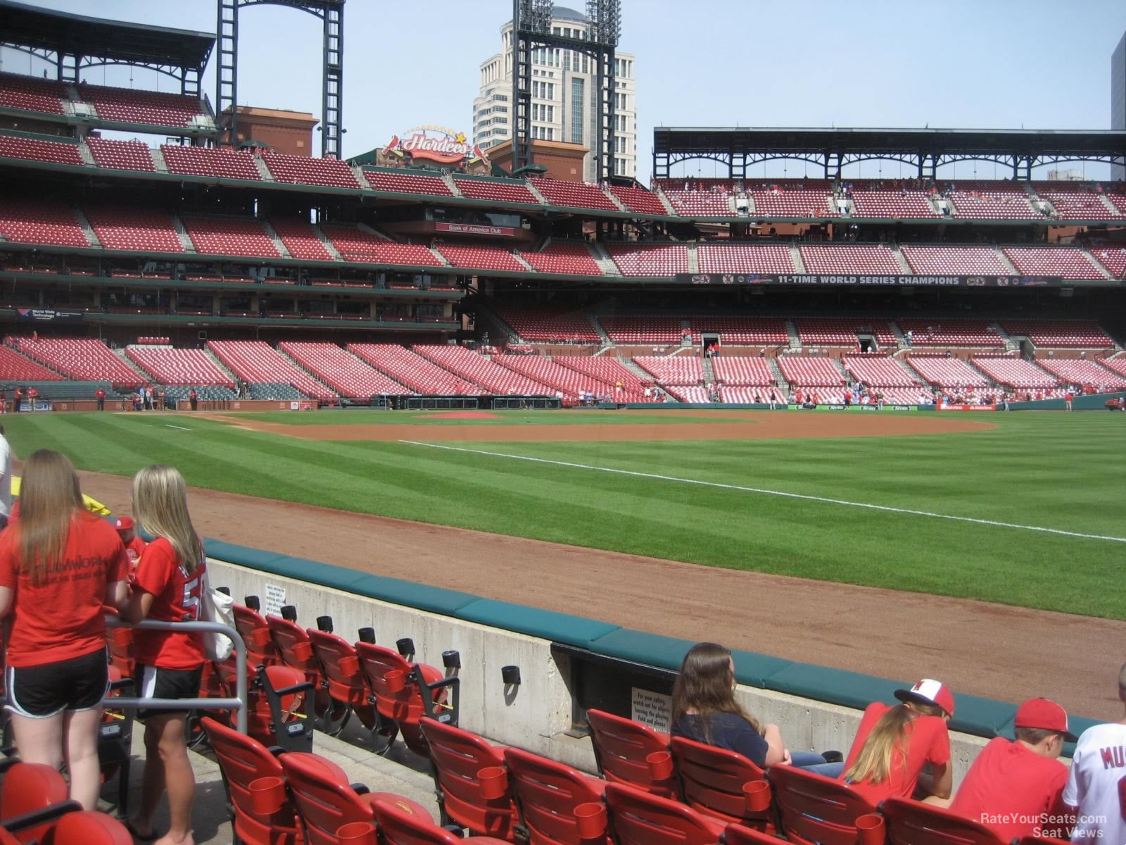 section 136, row f seat view  for baseball - busch stadium