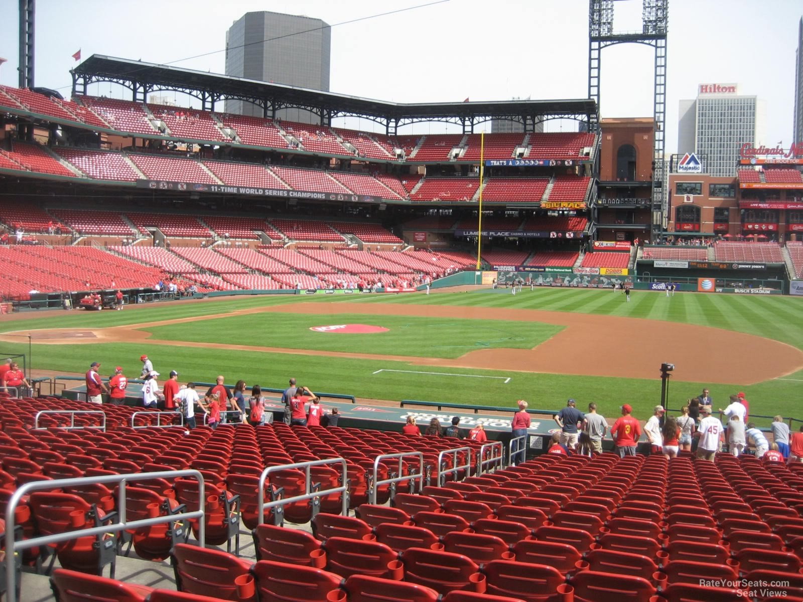 section 142, row 16 seat view  for baseball - busch stadium