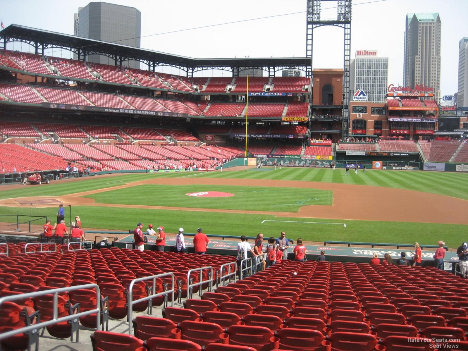 section 143, row 16 seat view  for baseball - busch stadium