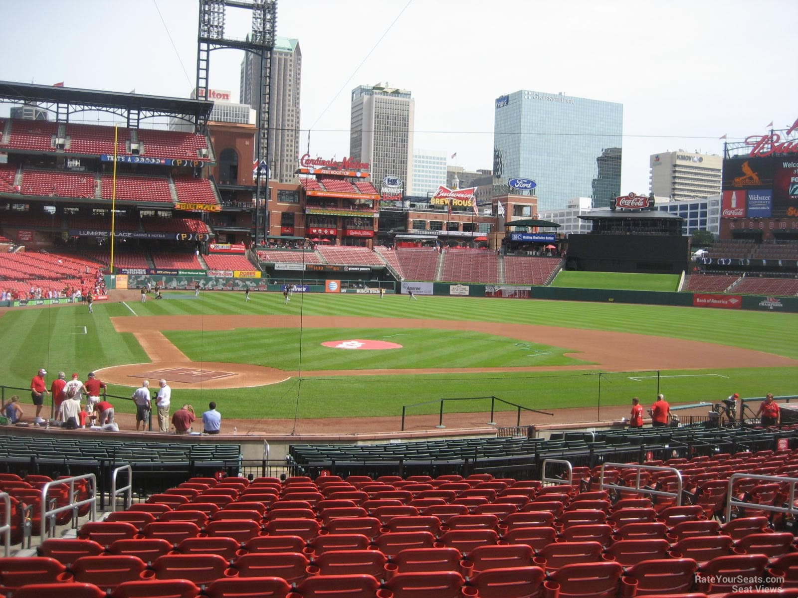 section 147, row 16 seat view  for baseball - busch stadium