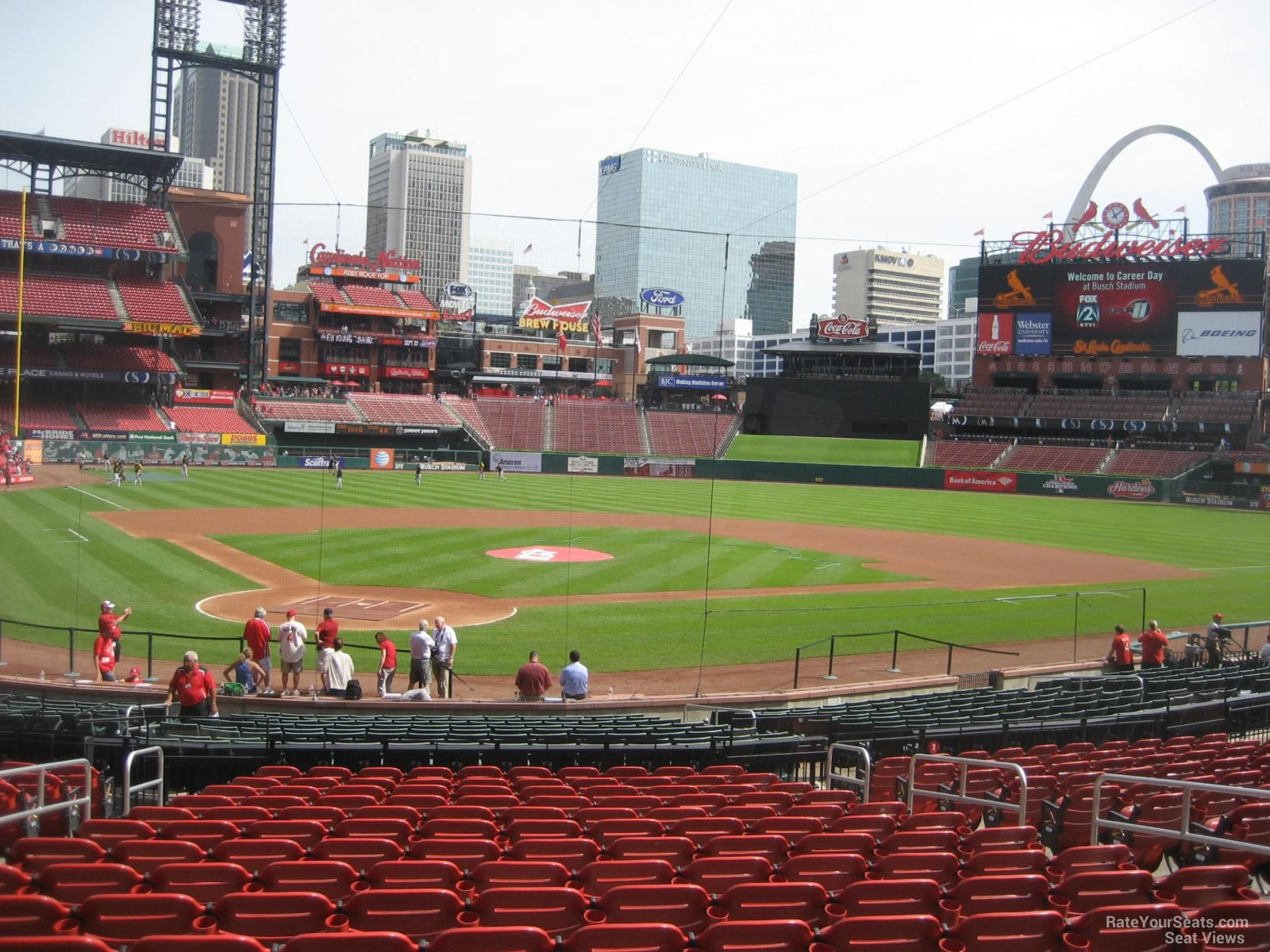 section 148, row 16 seat view  for baseball - busch stadium