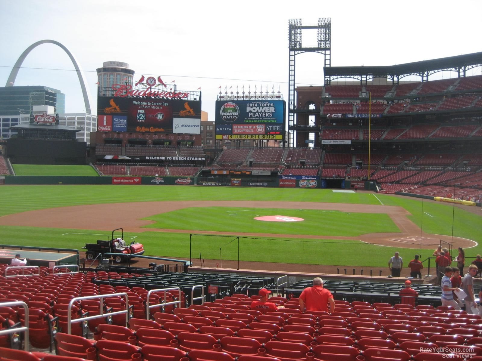 busch stadium section 154 rateyourseats com st louis cardinals busch stadium seating chart