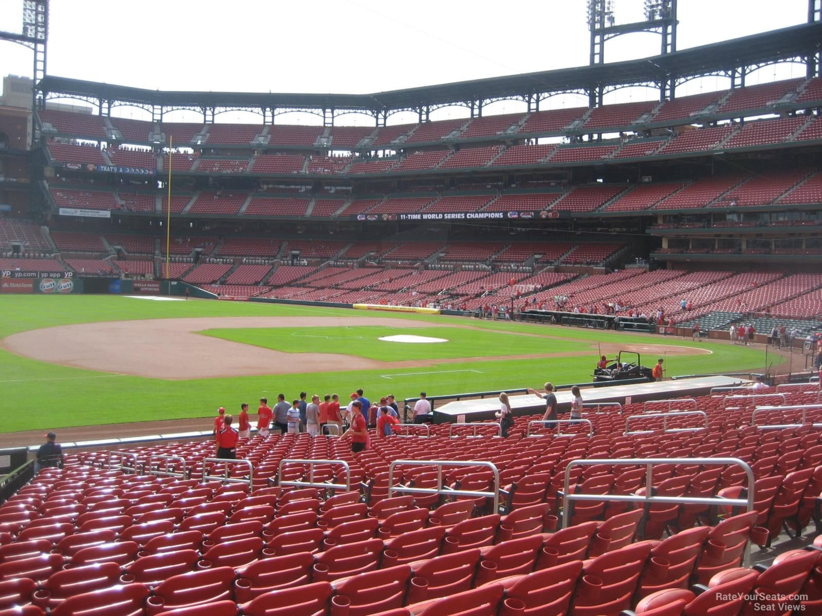 section 160, row 16 seat view  for baseball - busch stadium