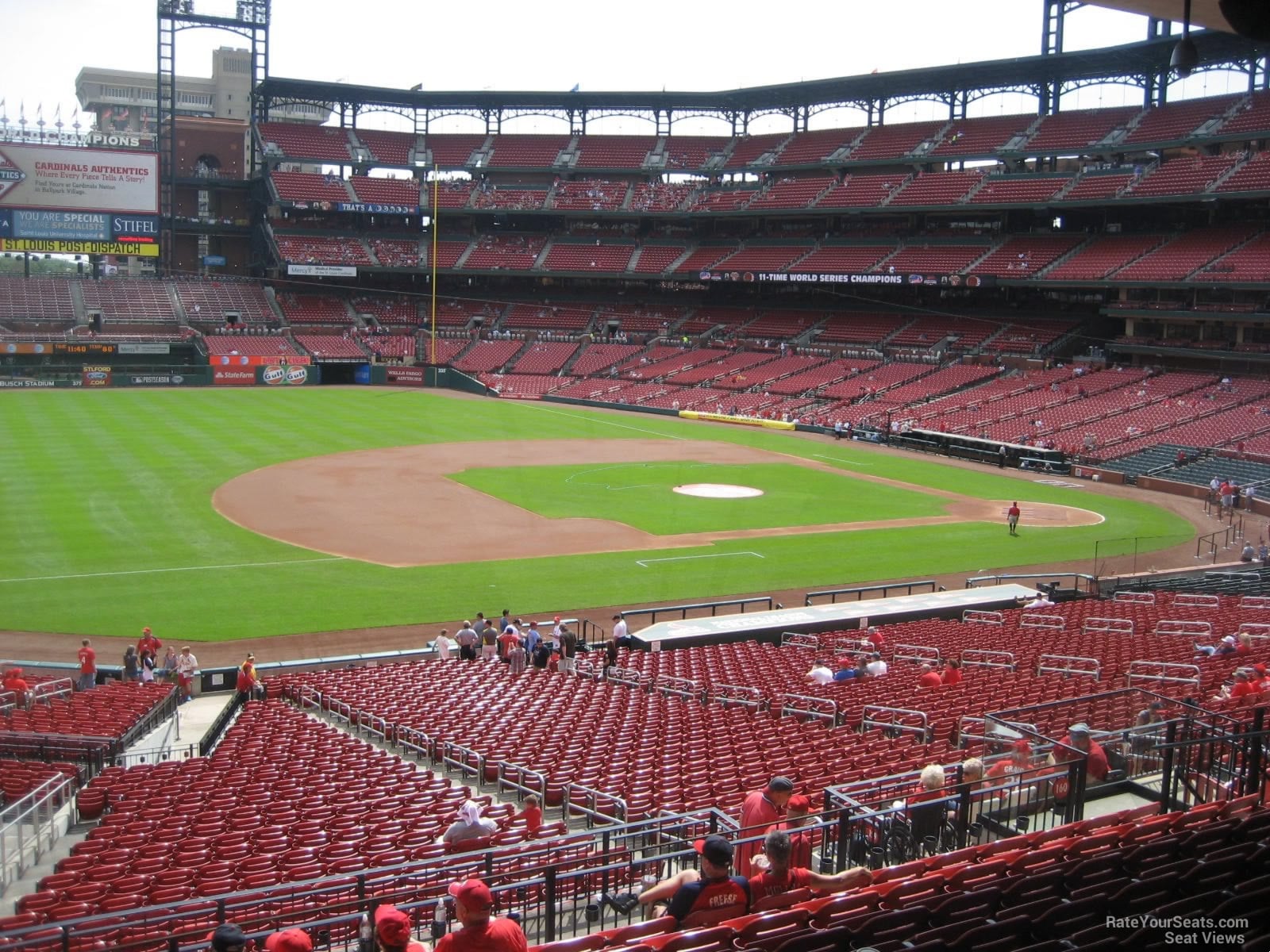 section 160, row 29 seat view  for baseball - busch stadium