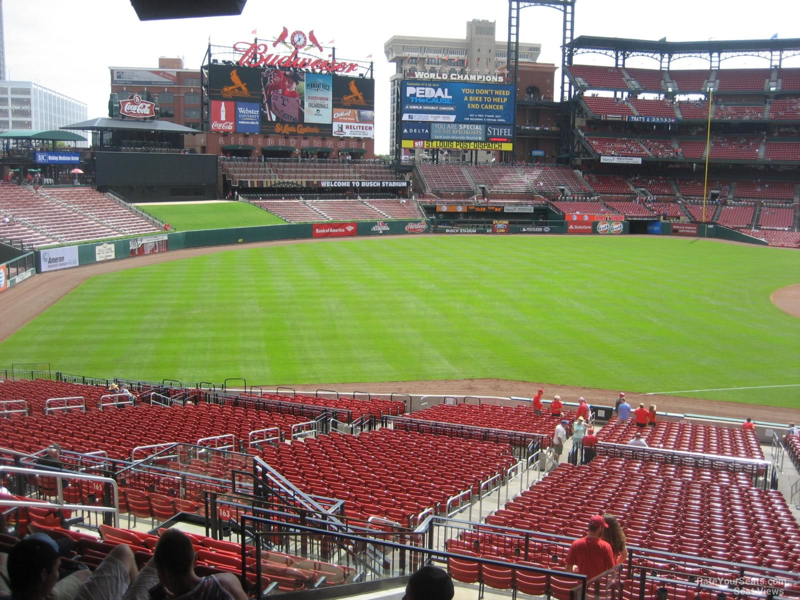 Busch Stadium Section 163 Rateyourseats Com Busch Stadium Section 163