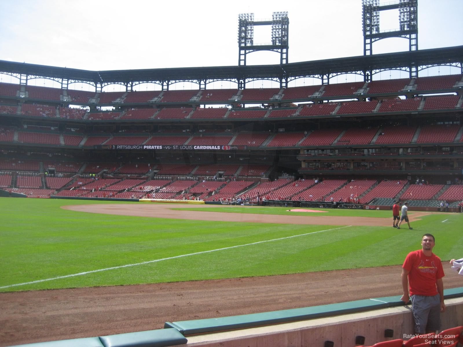 section 164, row e seat view  for baseball - busch stadium
