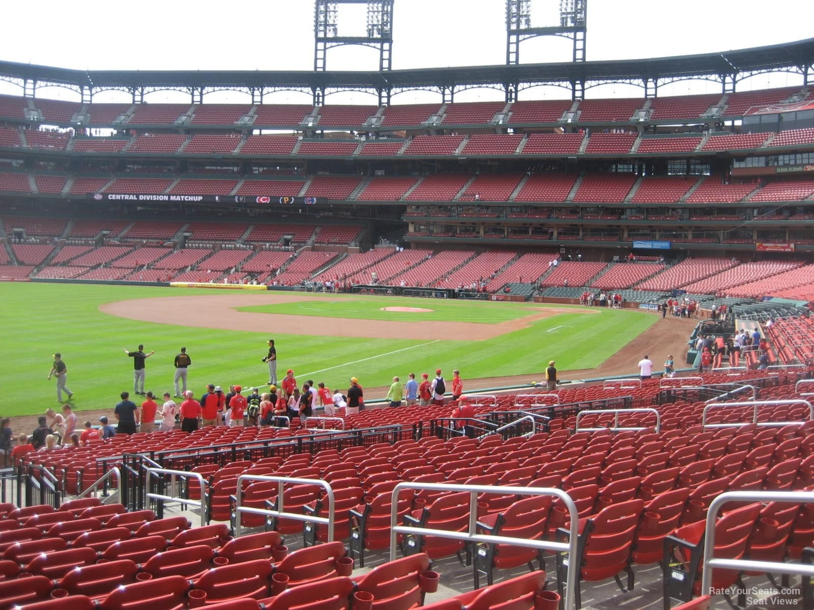 section 166, row 16 seat view  for baseball - busch stadium