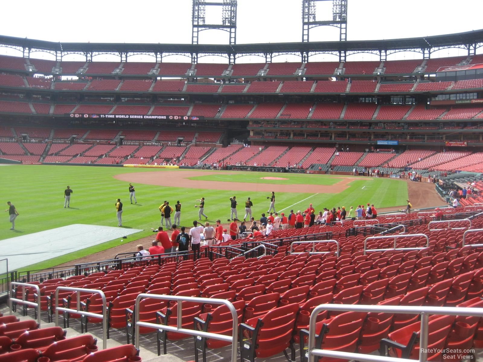 section 168, row 16 seat view  for baseball - busch stadium