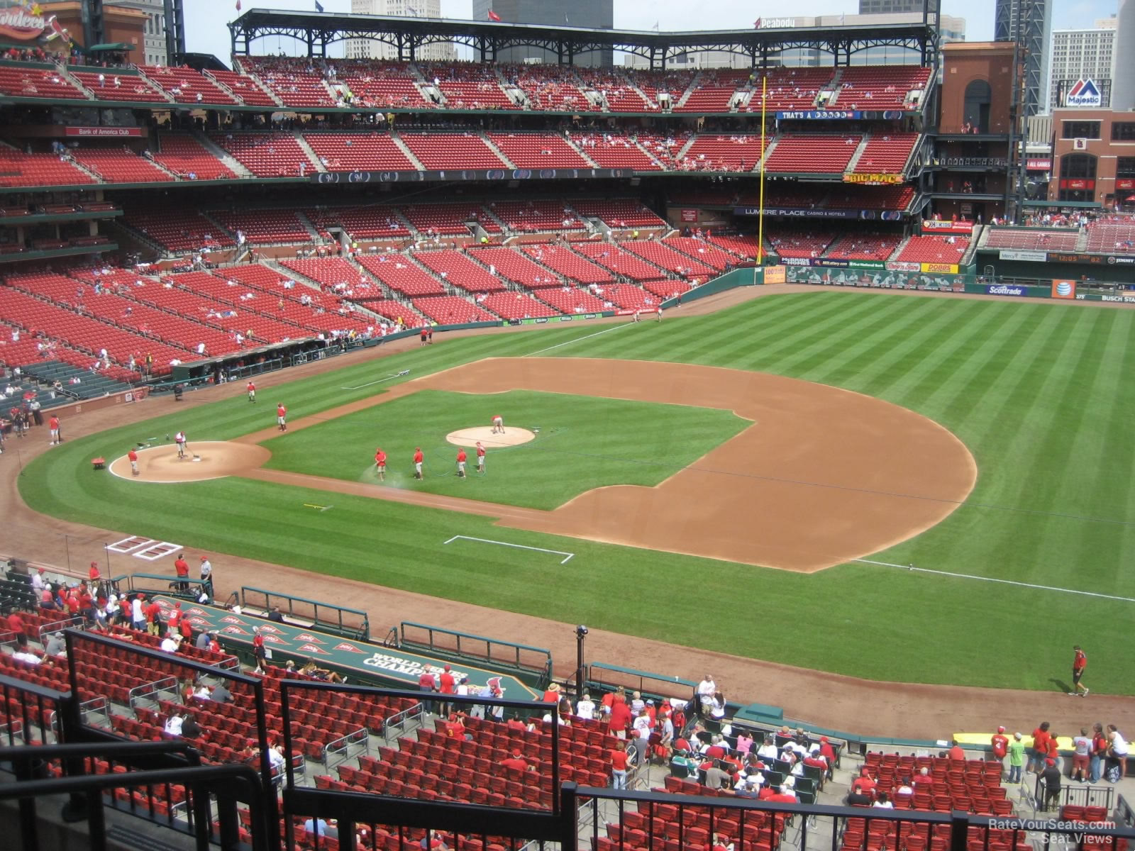 section 240, row 5 seat view  for baseball - busch stadium