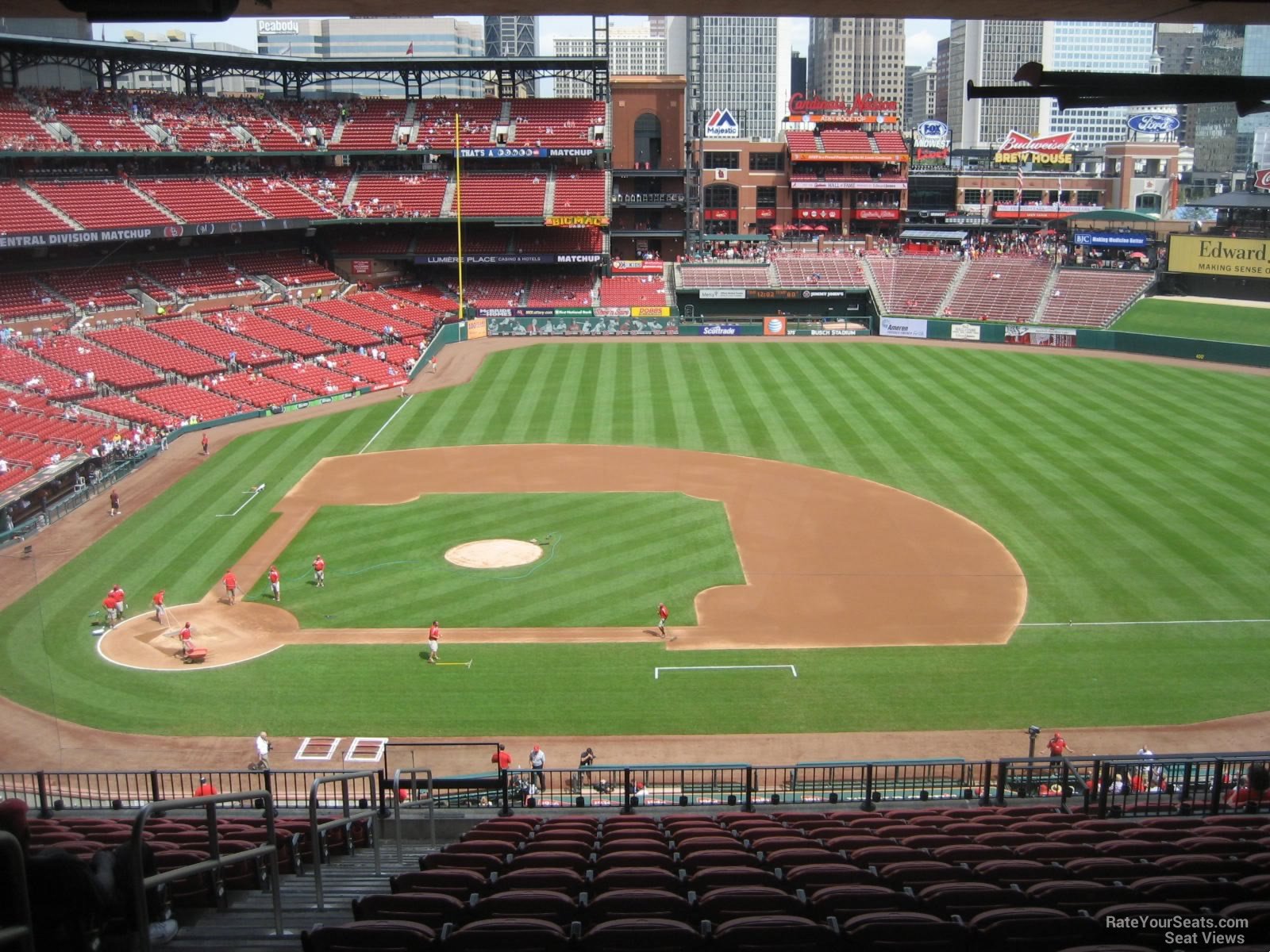 section 244, row 15 seat view  for baseball - busch stadium