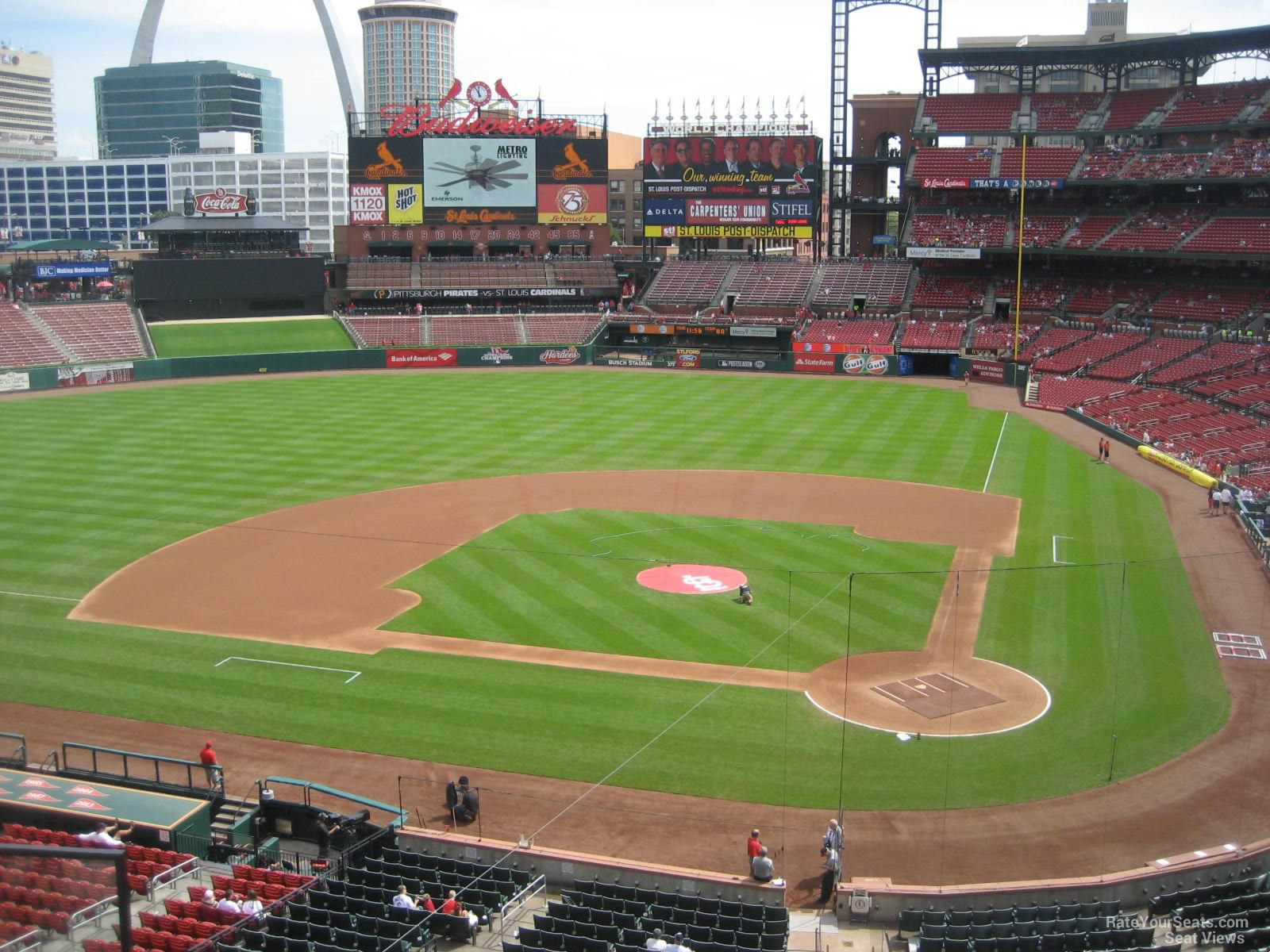 section 253, row 5 seat view  for baseball - busch stadium