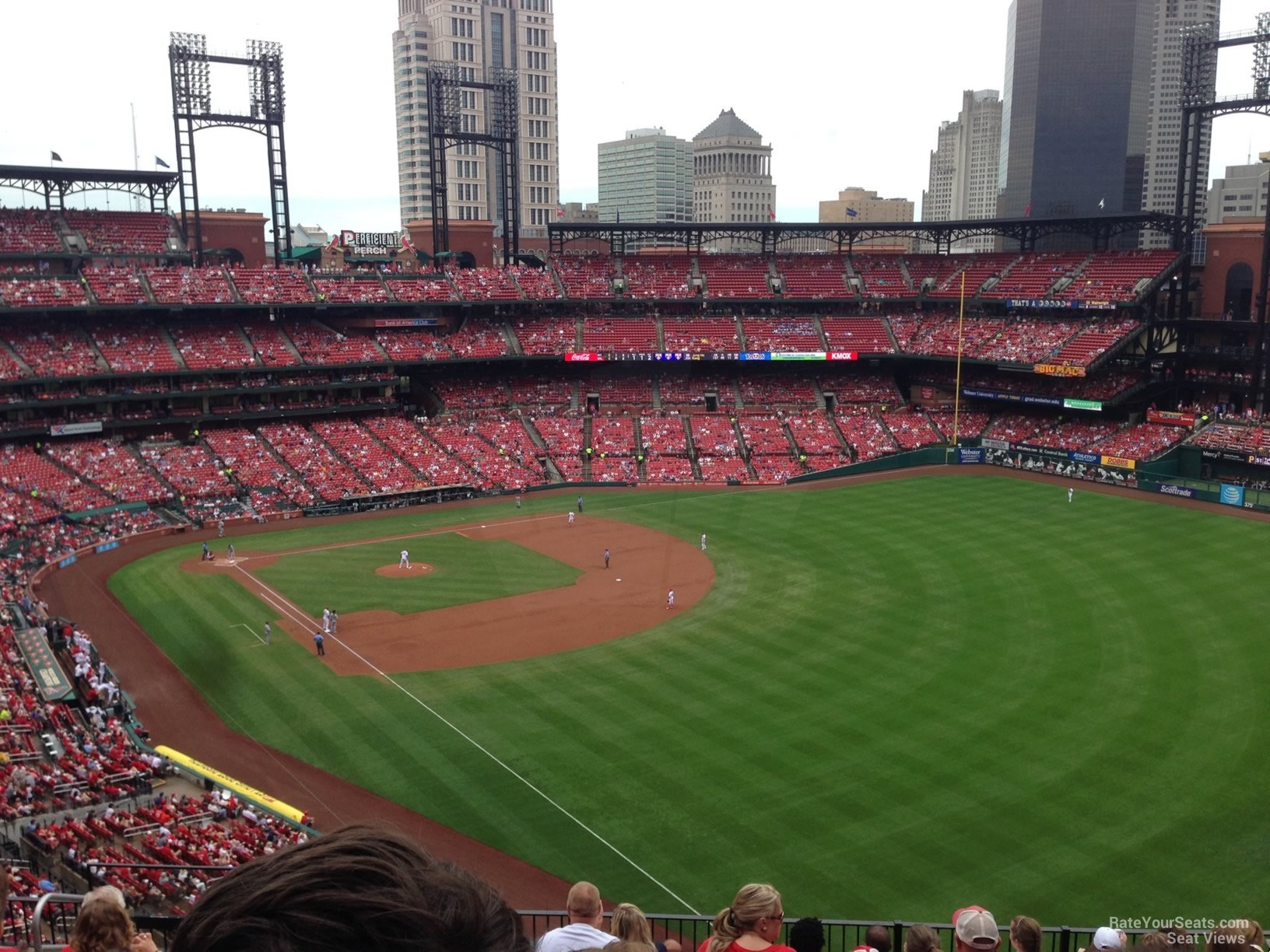 section 332, row 9 seat view  - busch stadium