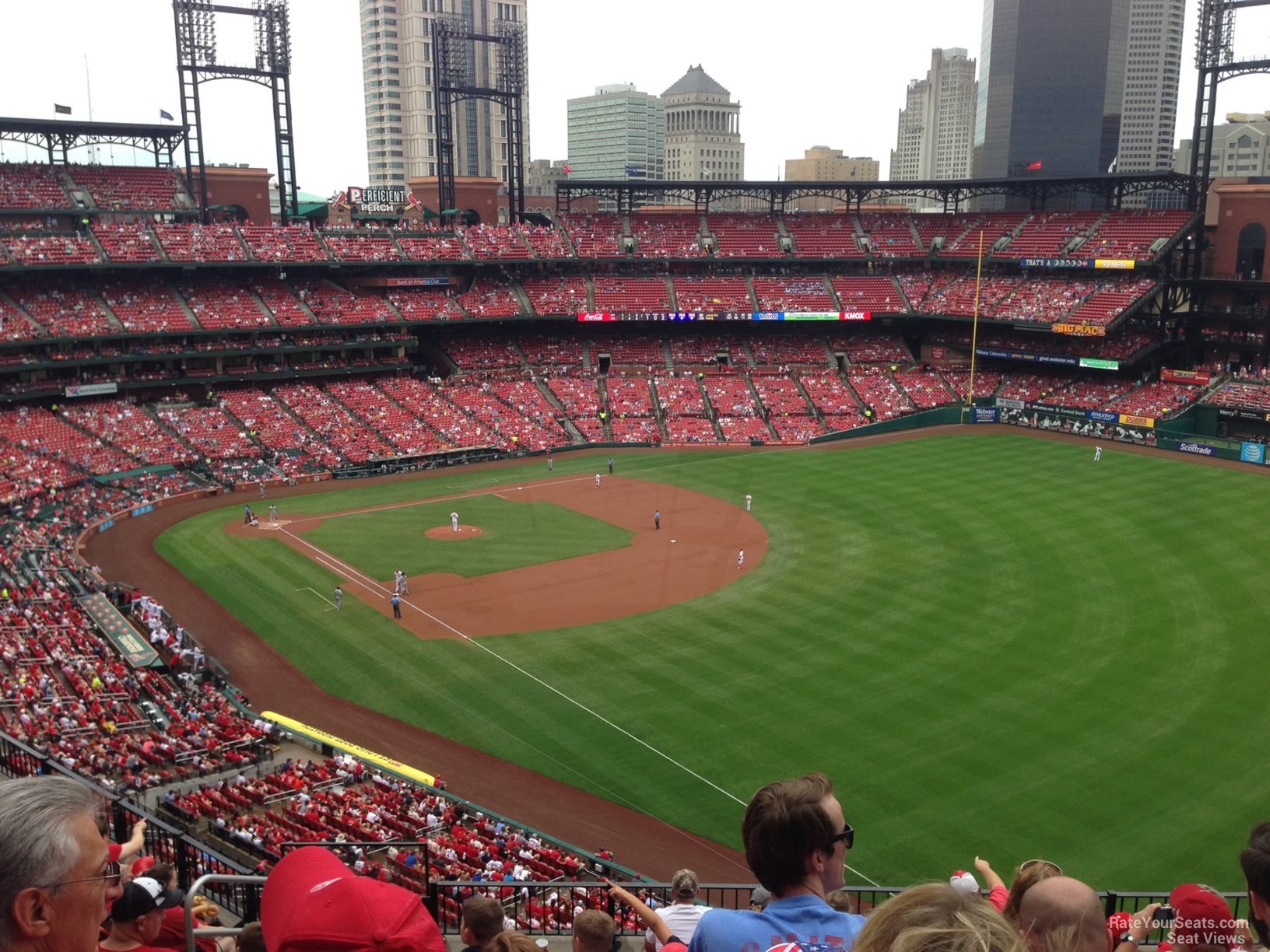section 333, row 9 seat view  - busch stadium