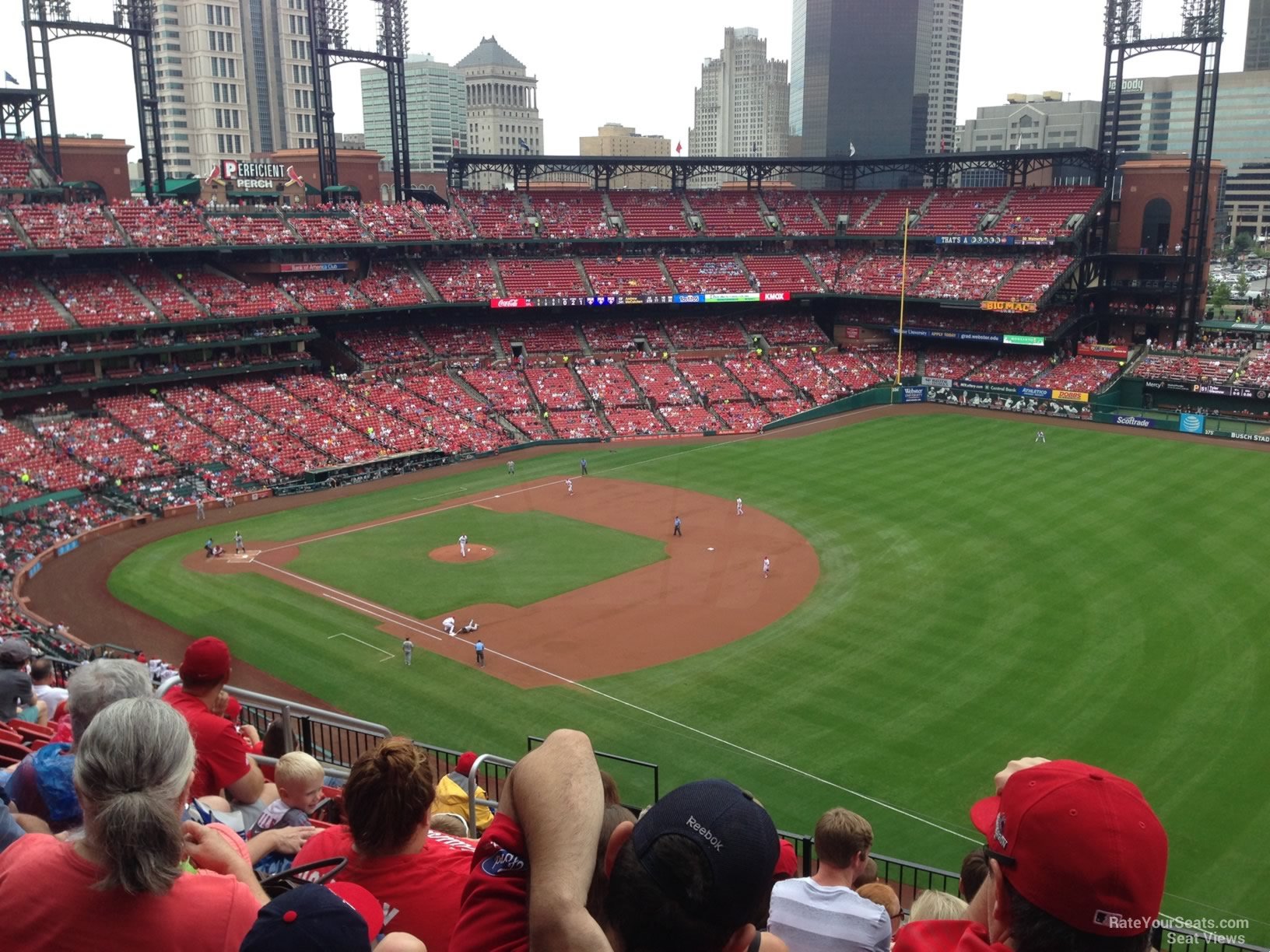 section 335, row 9 seat view  - busch stadium