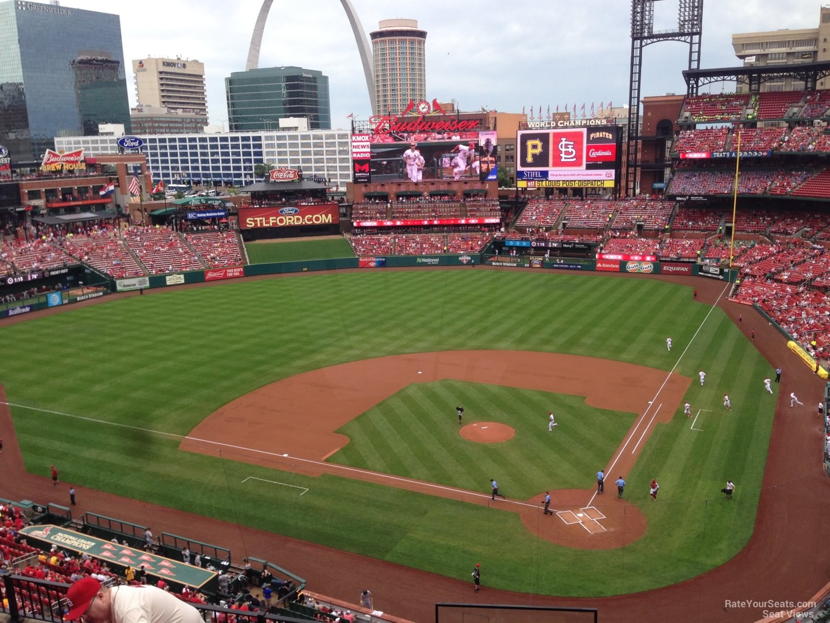 section 353, row 9 seat view  - busch stadium