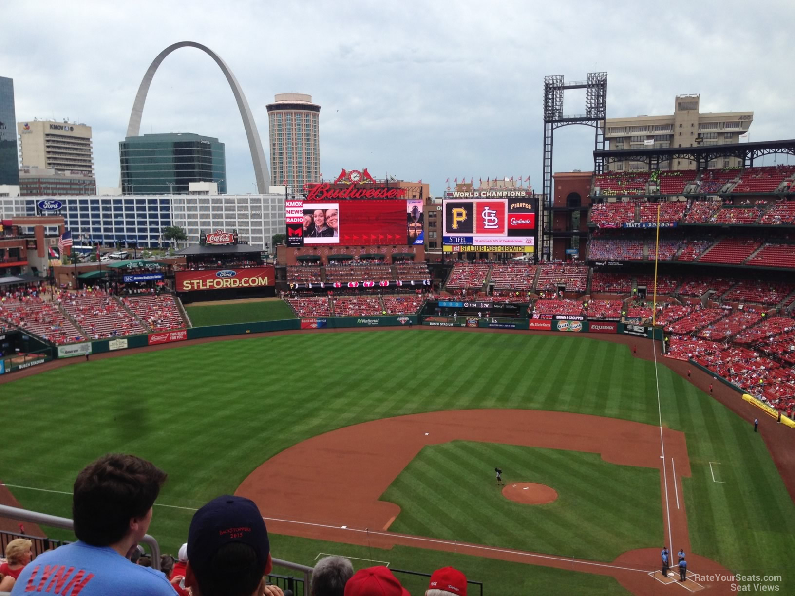 section 354, row 9 seat view  for baseball - busch stadium