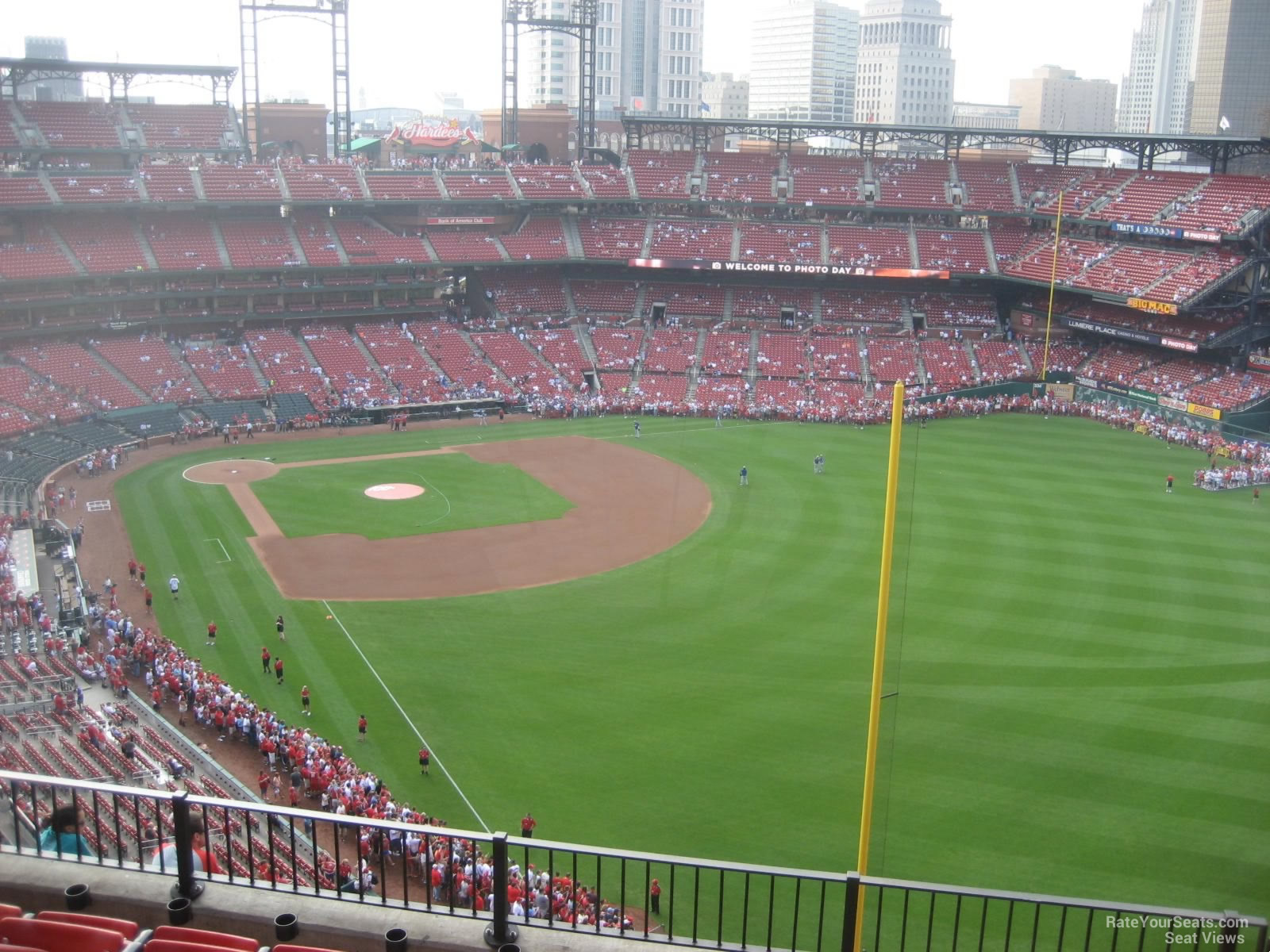 section 431, row 7 seat view  for baseball - busch stadium