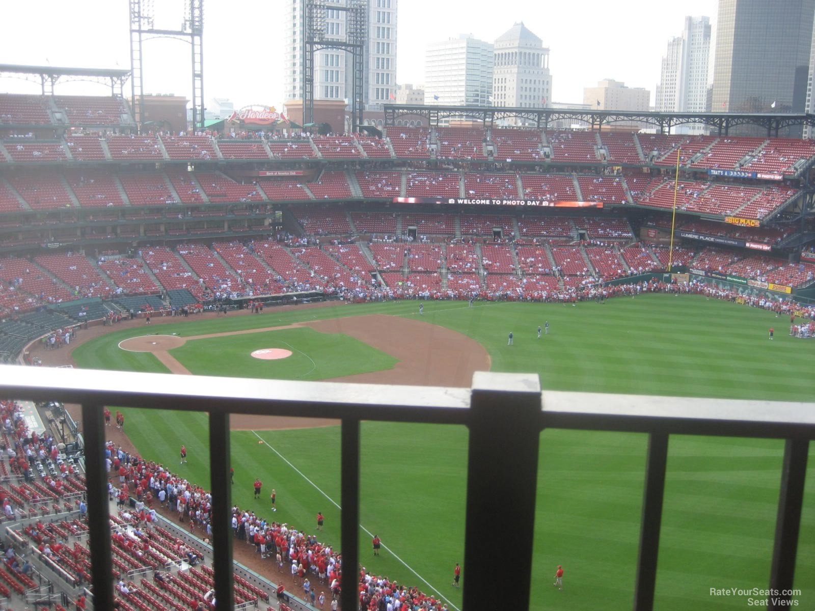 section 432, row 1 seat view  for baseball - busch stadium