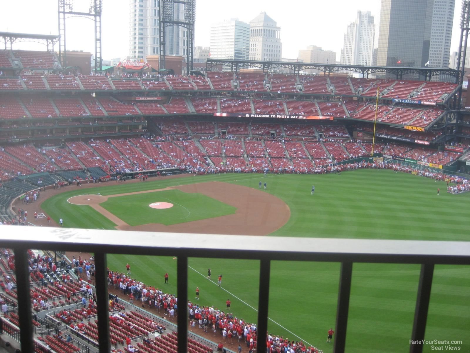 section 433, row 1 seat view  for baseball - busch stadium