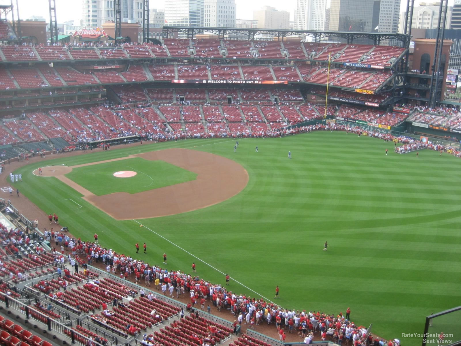 section 433, row 7 seat view  for baseball - busch stadium
