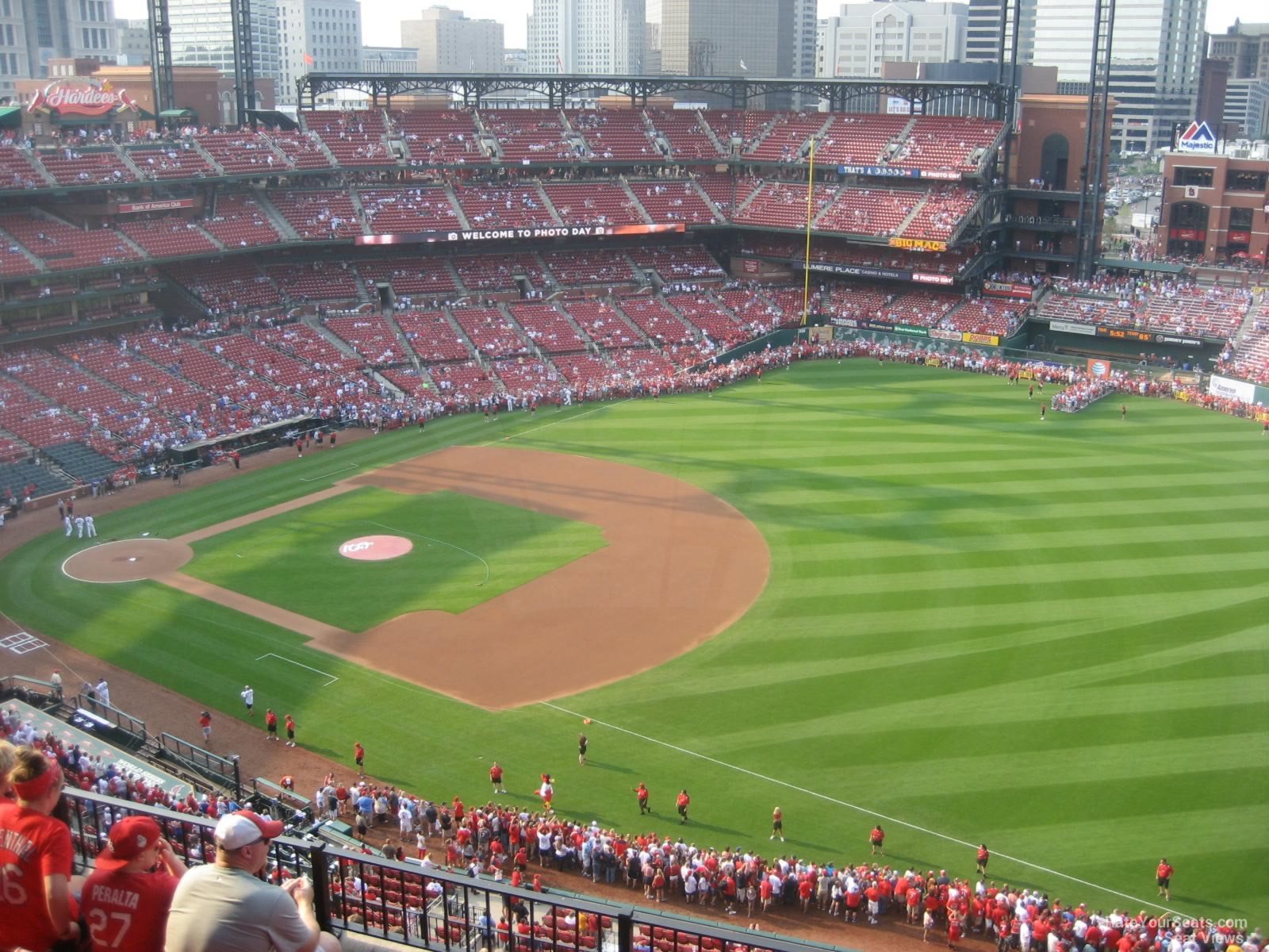 section 437, row 7 seat view  for baseball - busch stadium
