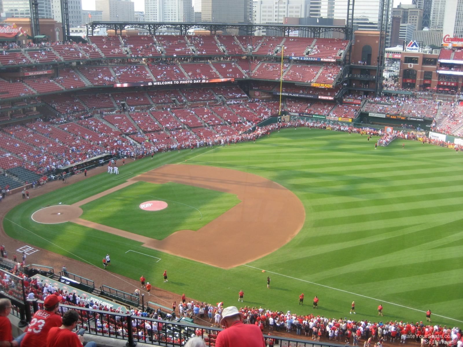 section 439, row 7 seat view  for baseball - busch stadium