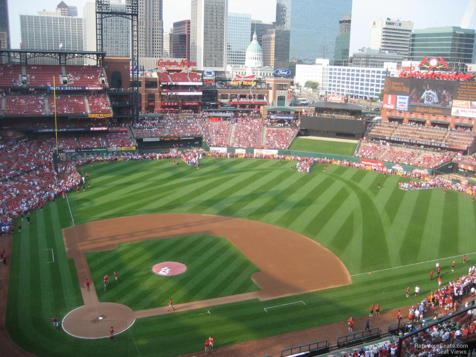 section 447, row 7 seat view  for baseball - busch stadium