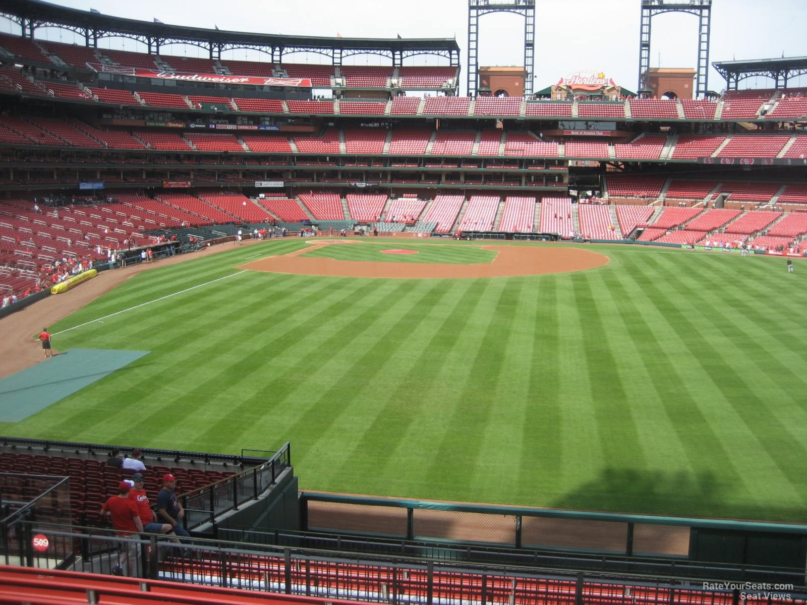 section 109, row 29 seat view  for baseball - busch stadium