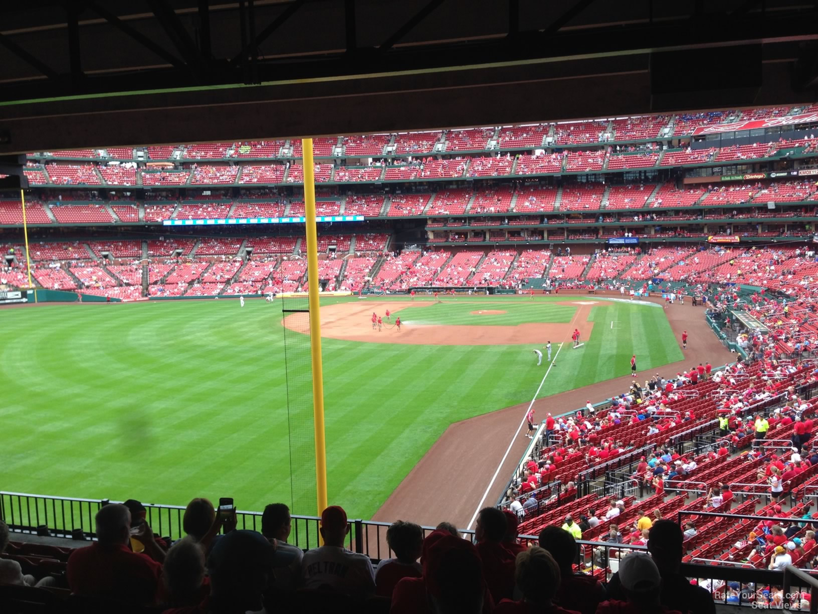 703 club b, row 8 seat view  for baseball - busch stadium