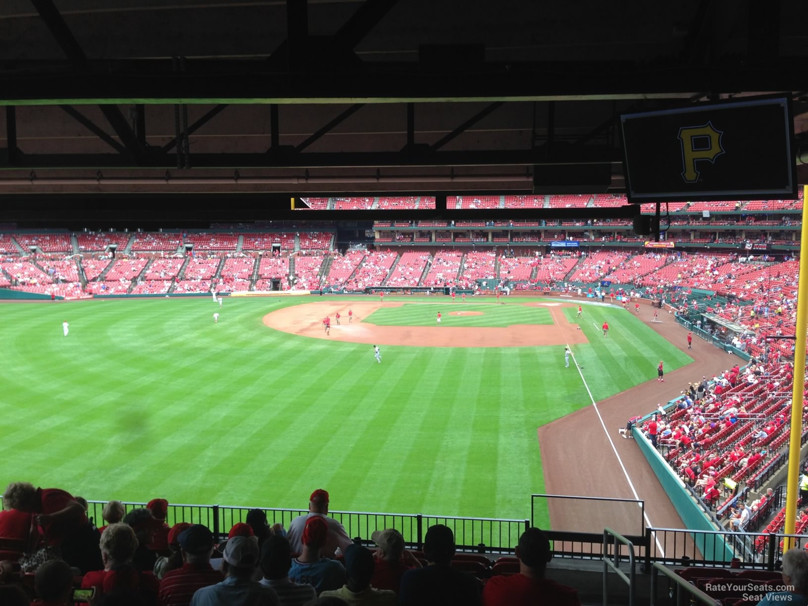 703 club c, row 10 seat view  for baseball - busch stadium