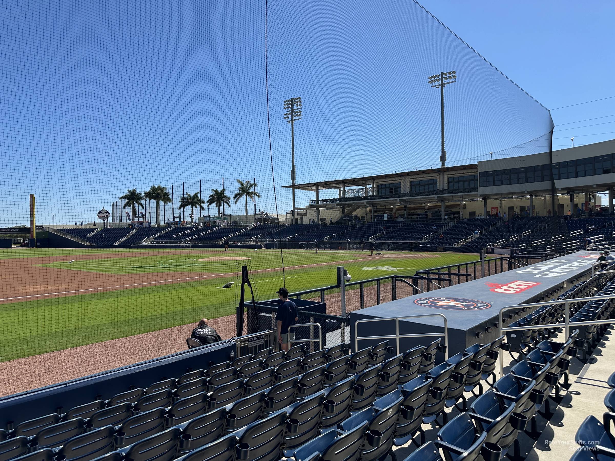 view from section 102 row j seat view - cacti park of the palm beaches