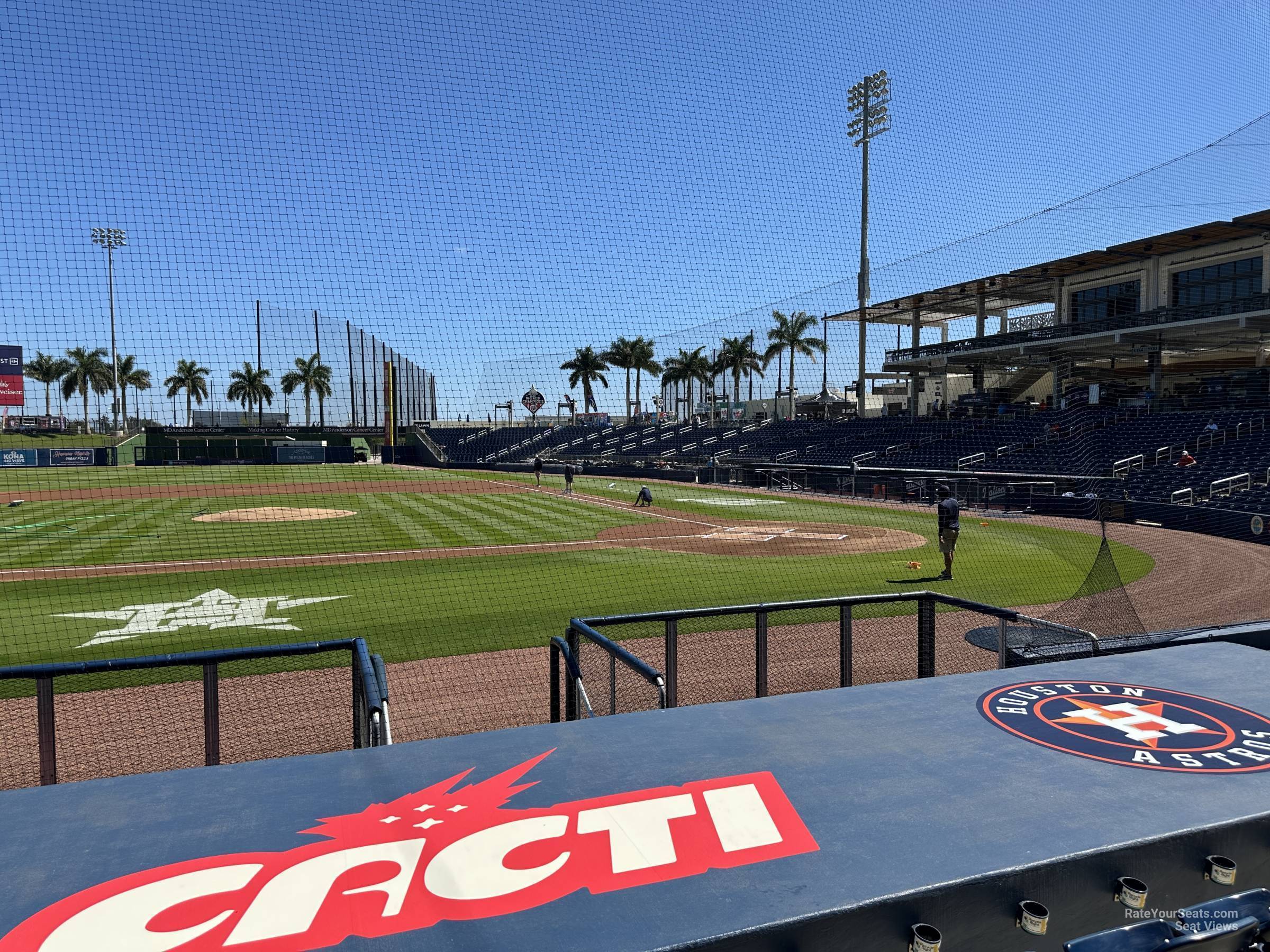 view from section 105 row j seat view - cacti park of the palm beaches