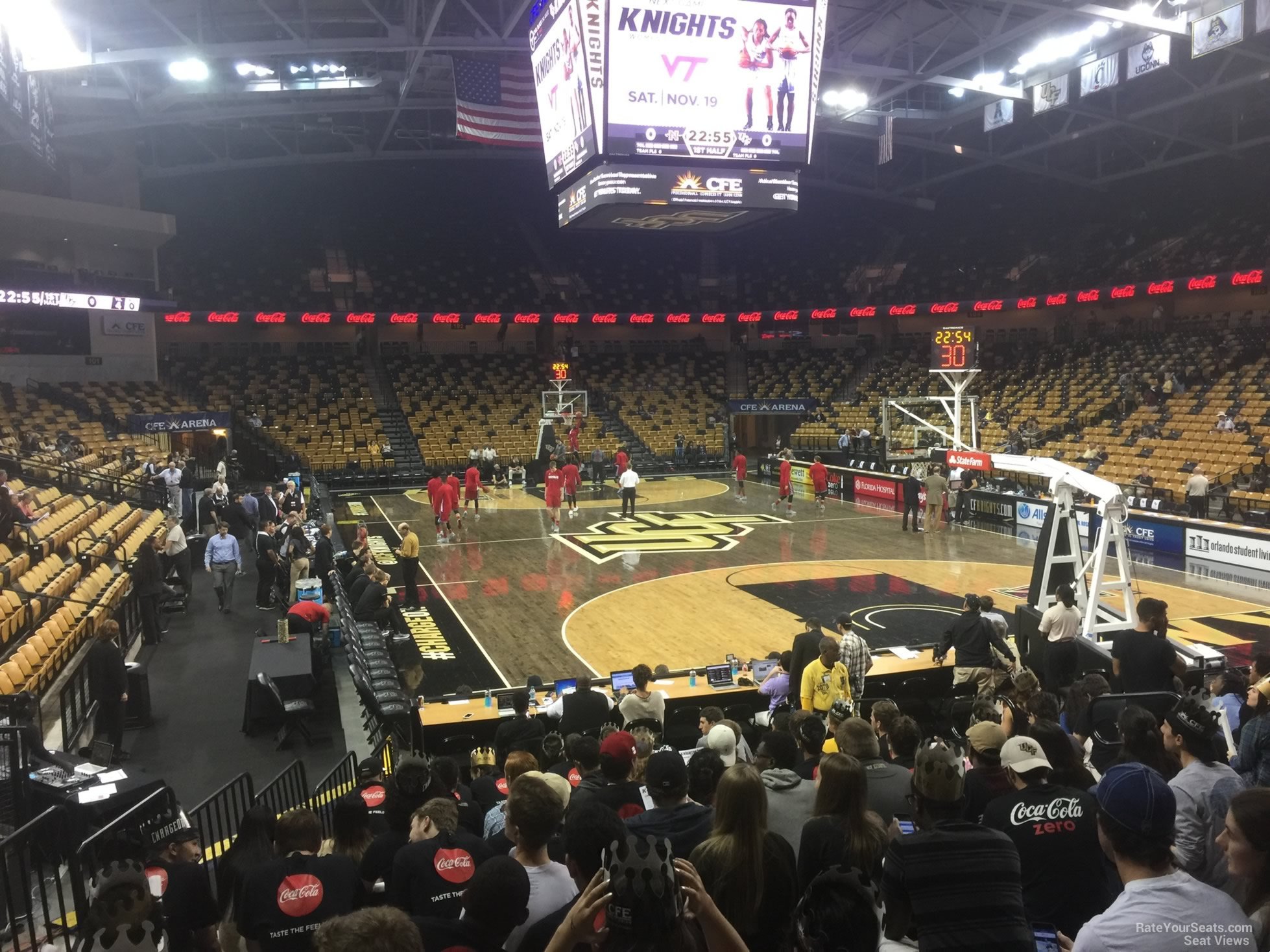 section 111, row m seat view  for basketball - addition financial arena