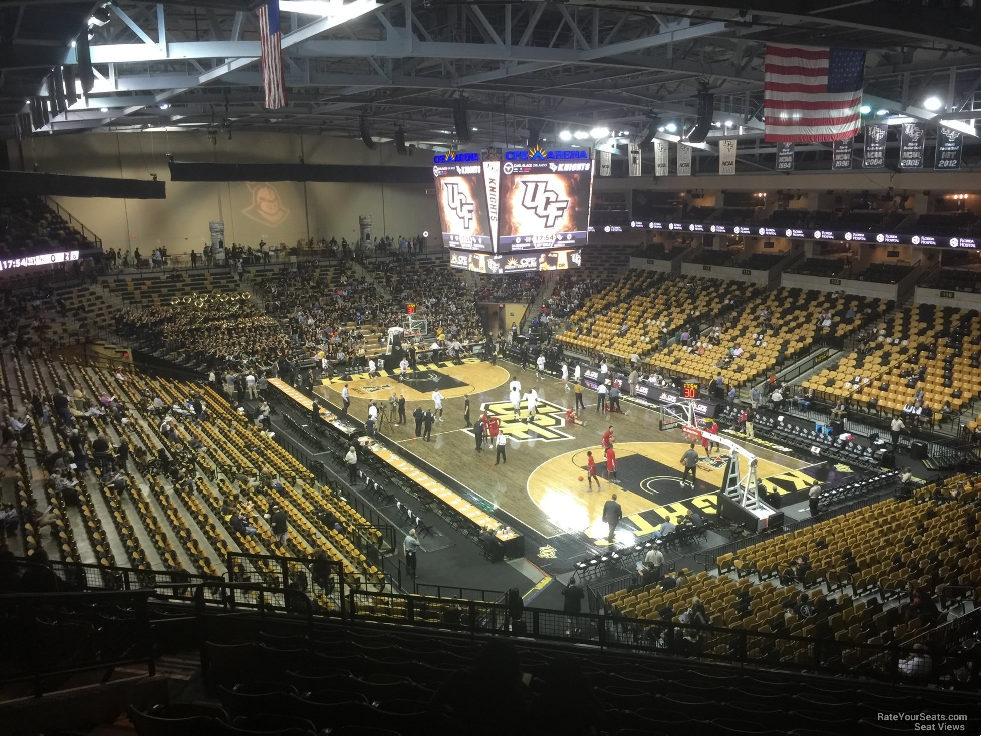 section 204, row m seat view  - addition financial arena