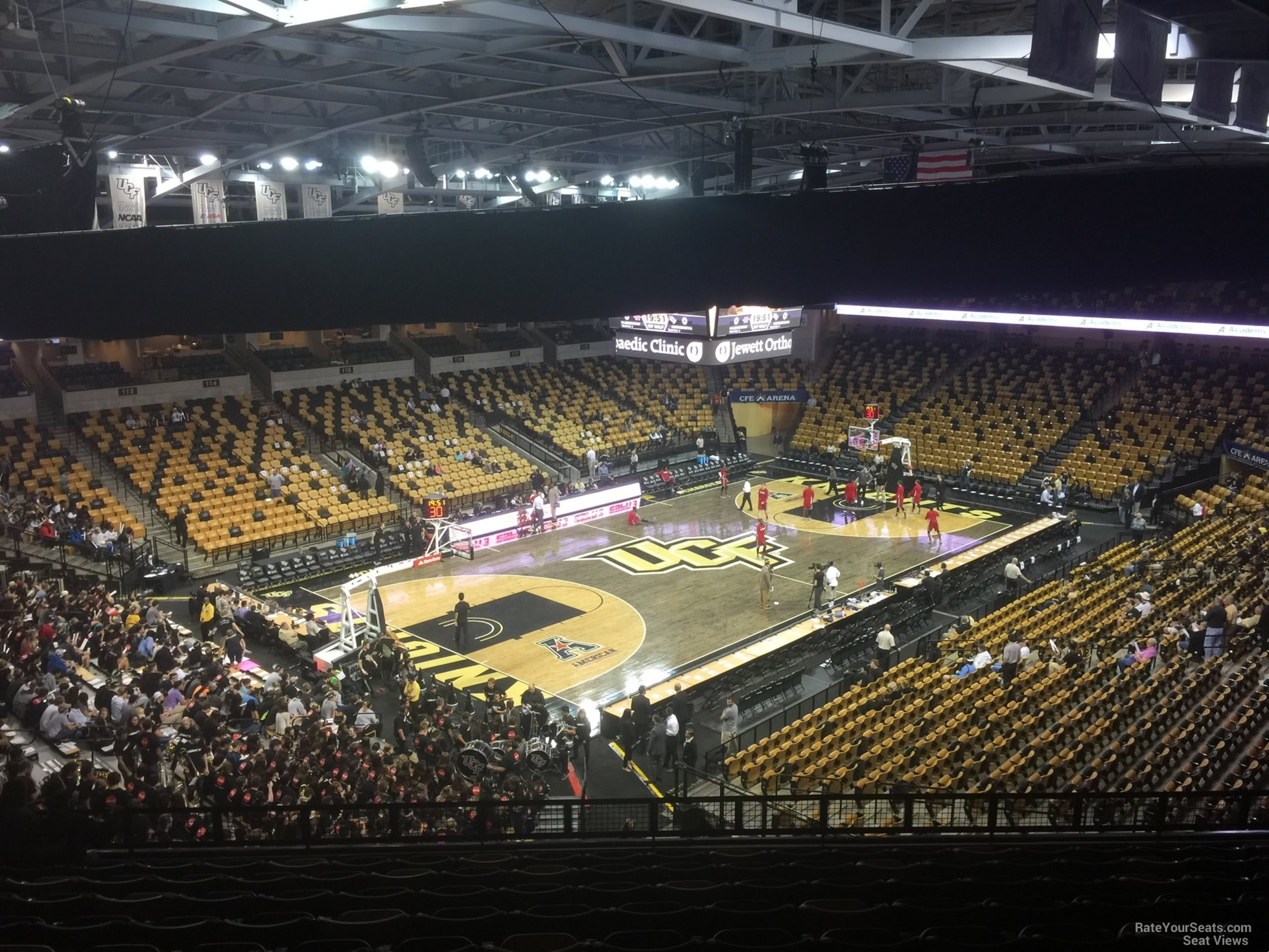 section 211, row m seat view  for basketball - addition financial arena