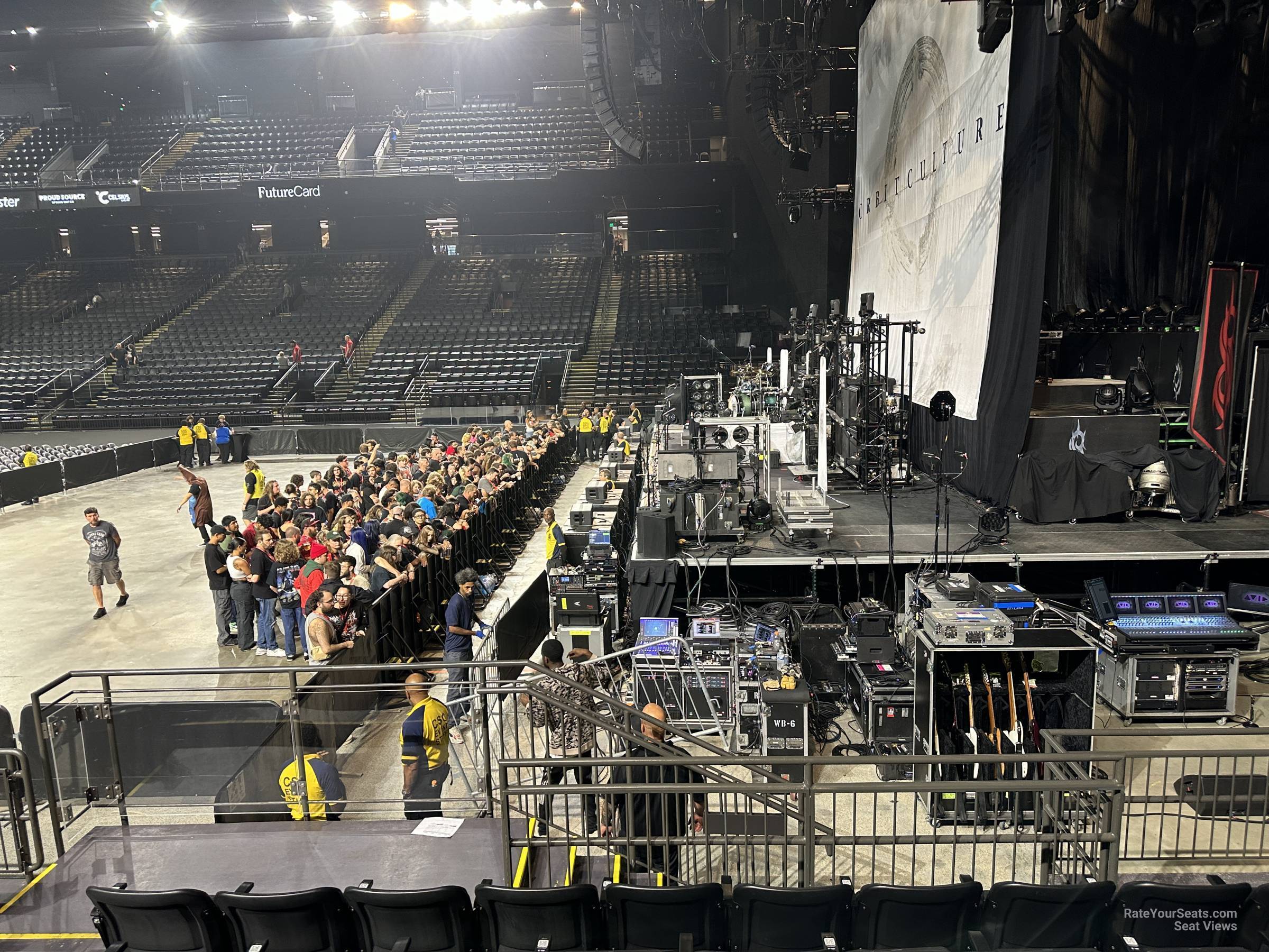 section 101, row g seat view  - cfg bank arena