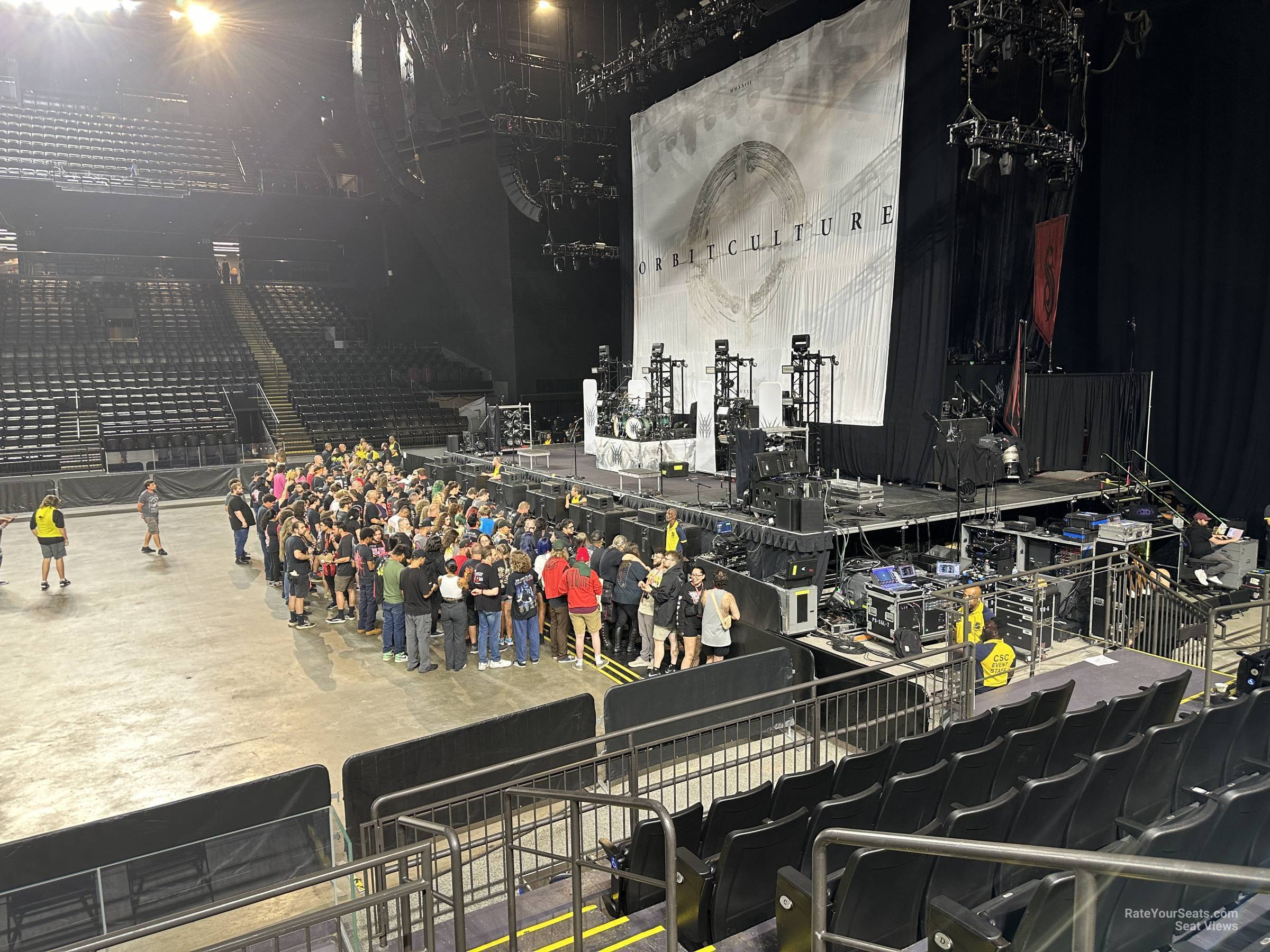 section 102, row g seat view  - cfg bank arena